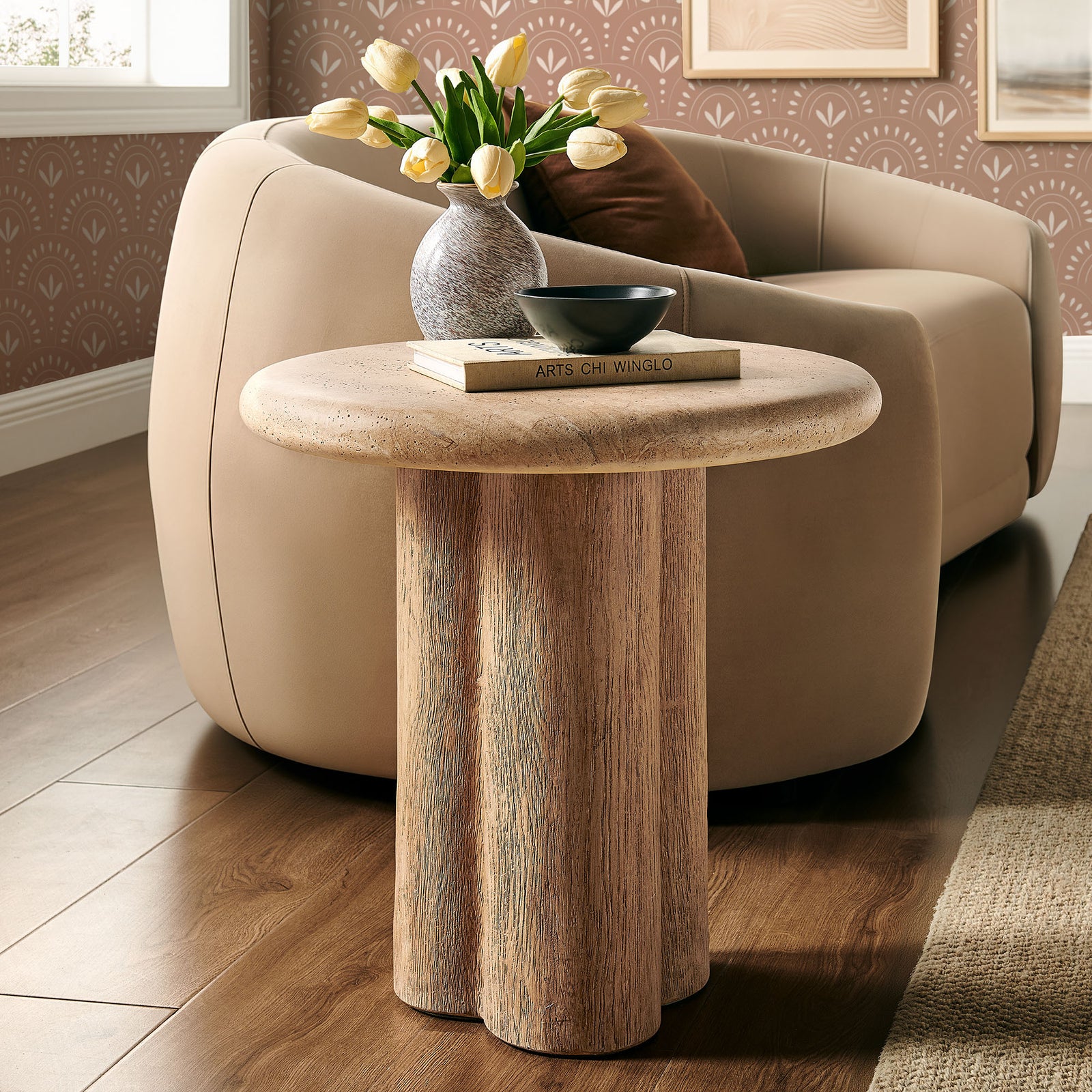 Tori 20 Inch Round Indoor and Outdoor Patio Side Table by Modway