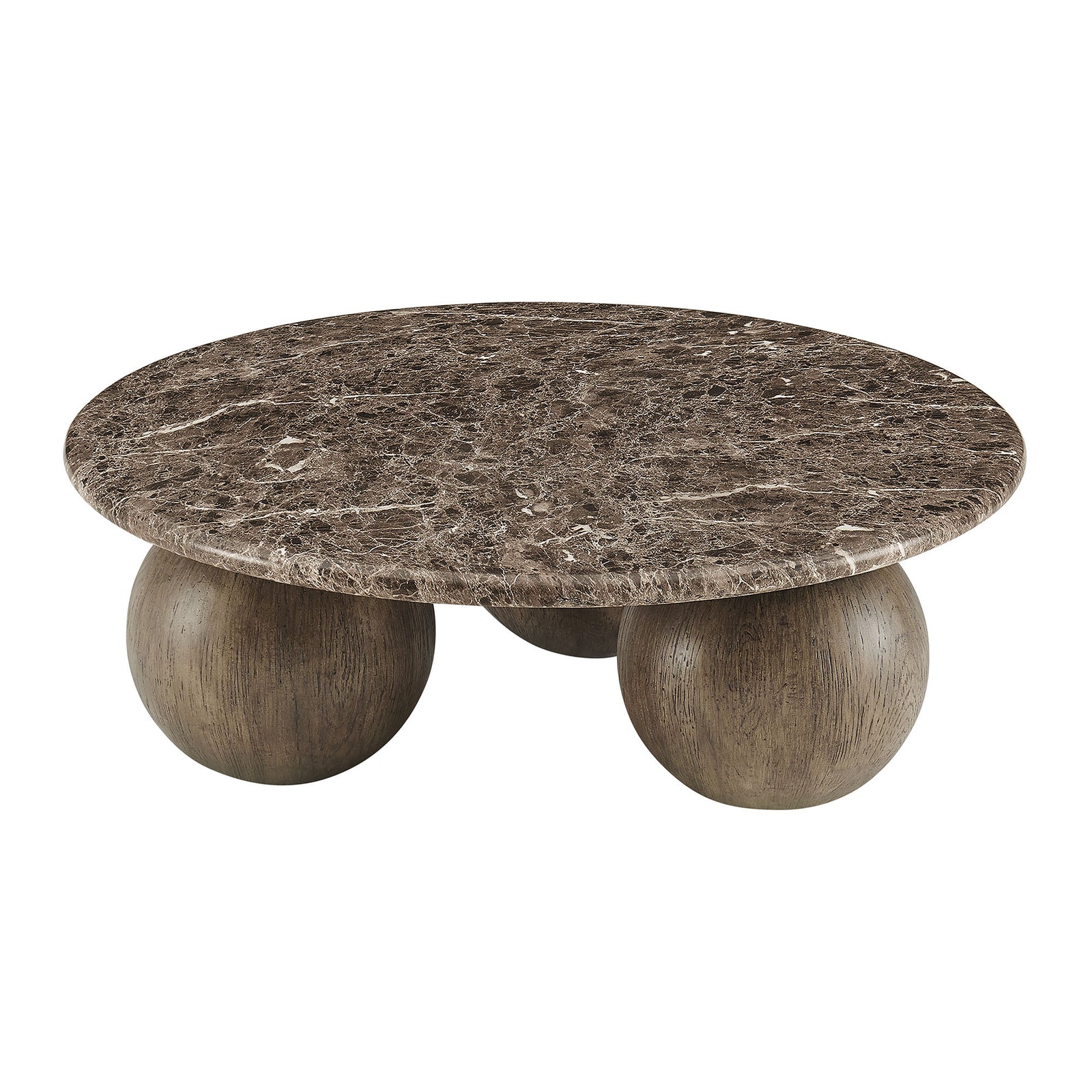 Pietra Indoor Outdoor Patio Round Coffee Table by Modway