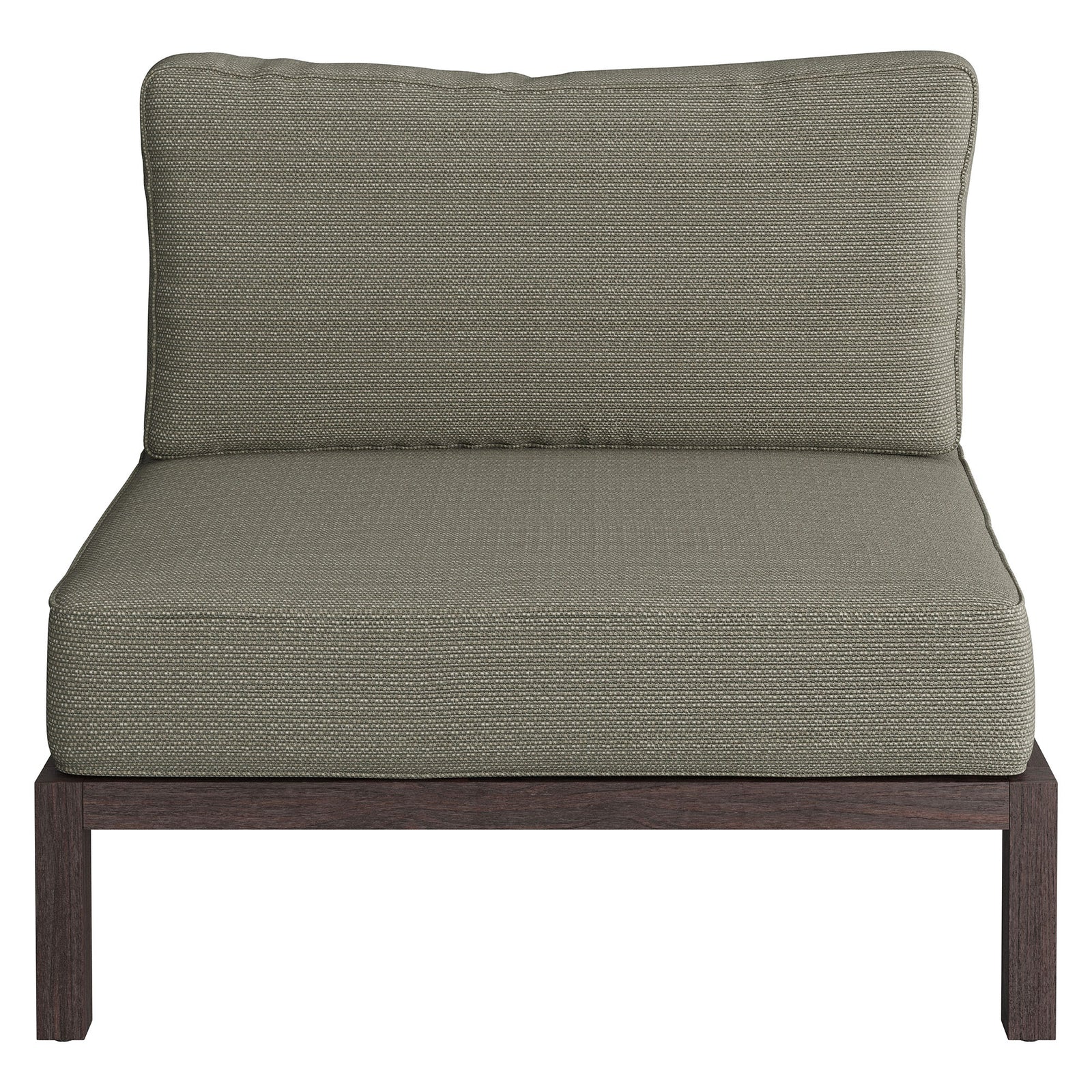 Kona Outdoor Patio Teak Wood Armless Modular Chair by Modway