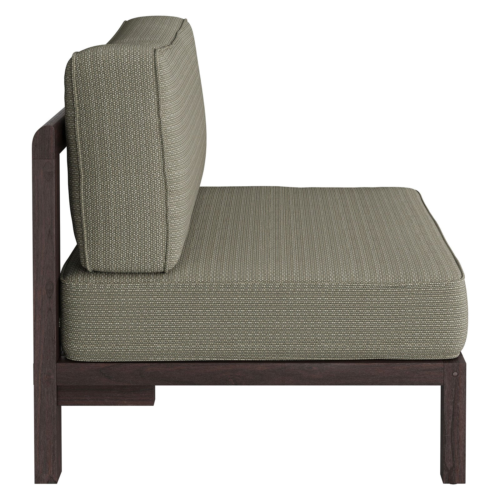 Kona Outdoor Patio Teak Wood Armless Modular Chair by Modway