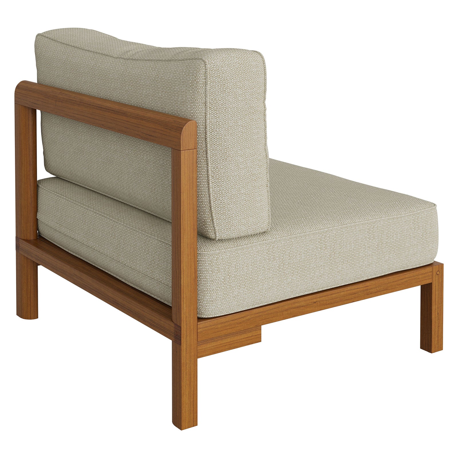 Kona Outdoor Patio Teak Wood Armless Modular Chair by Modway