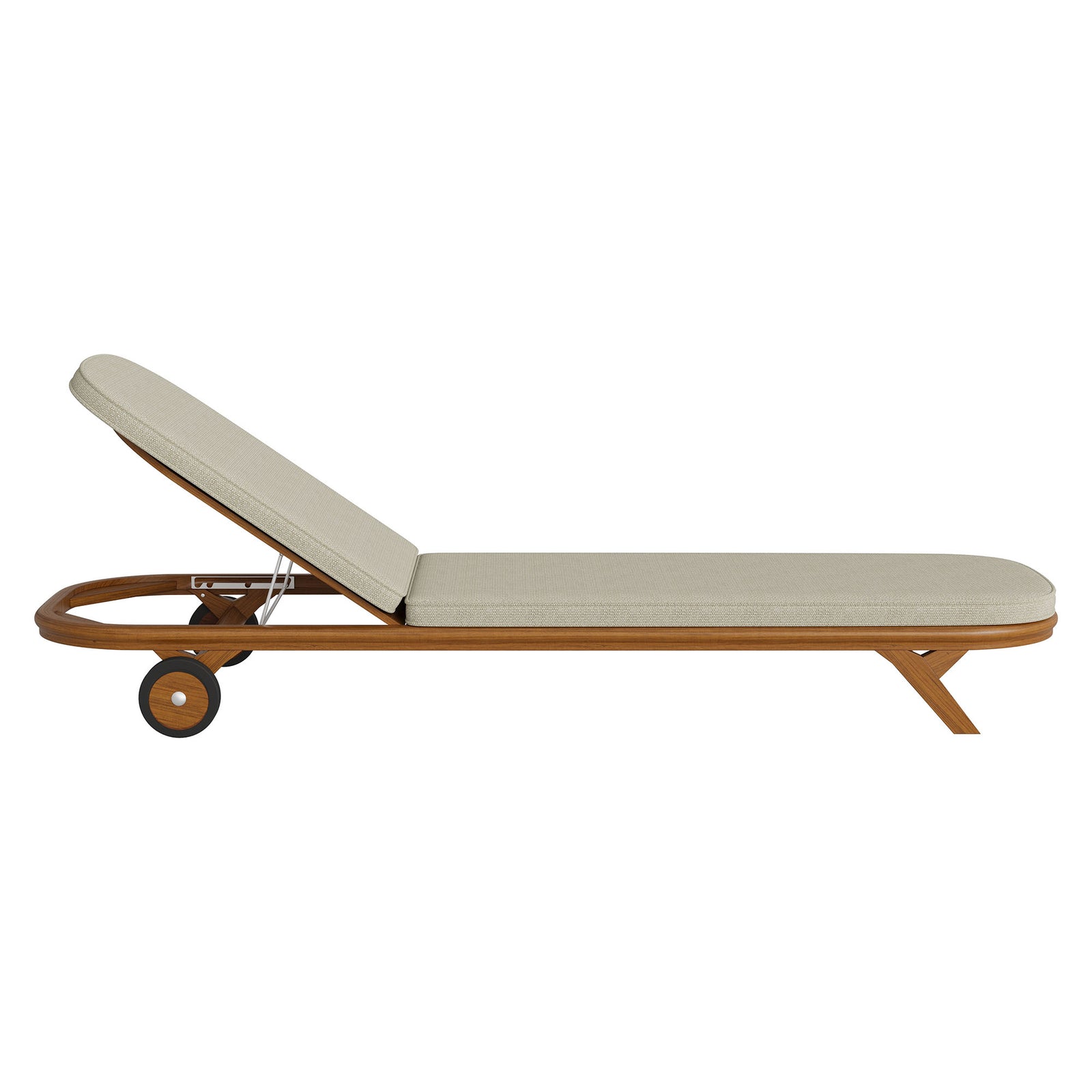 Kona Outdoor Patio Teak Wood Chaise Lounge Chair by Modway