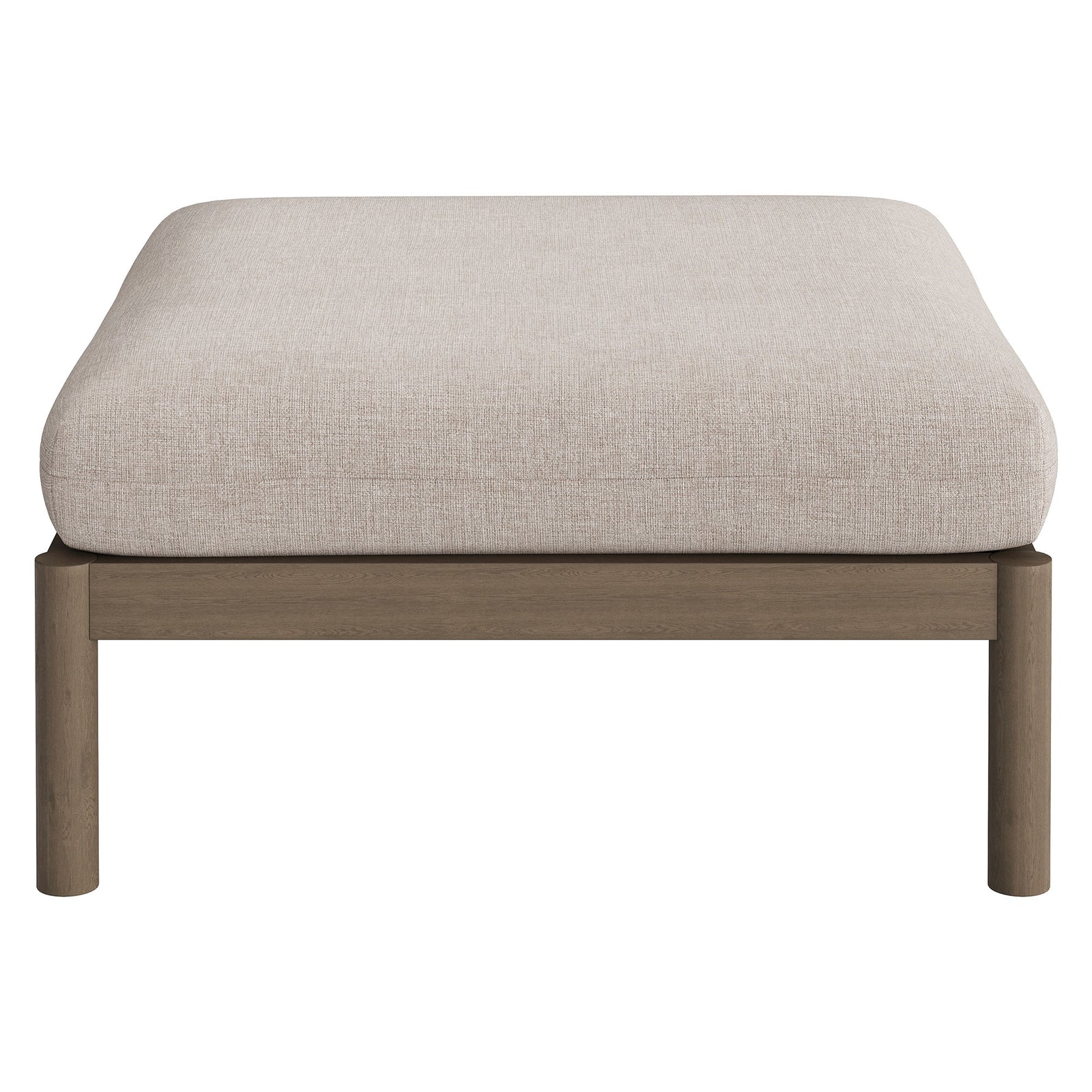 Eleni 2-Piece Outdoor Patio Teak Wood Loveseat with Ottoman Set by Modway