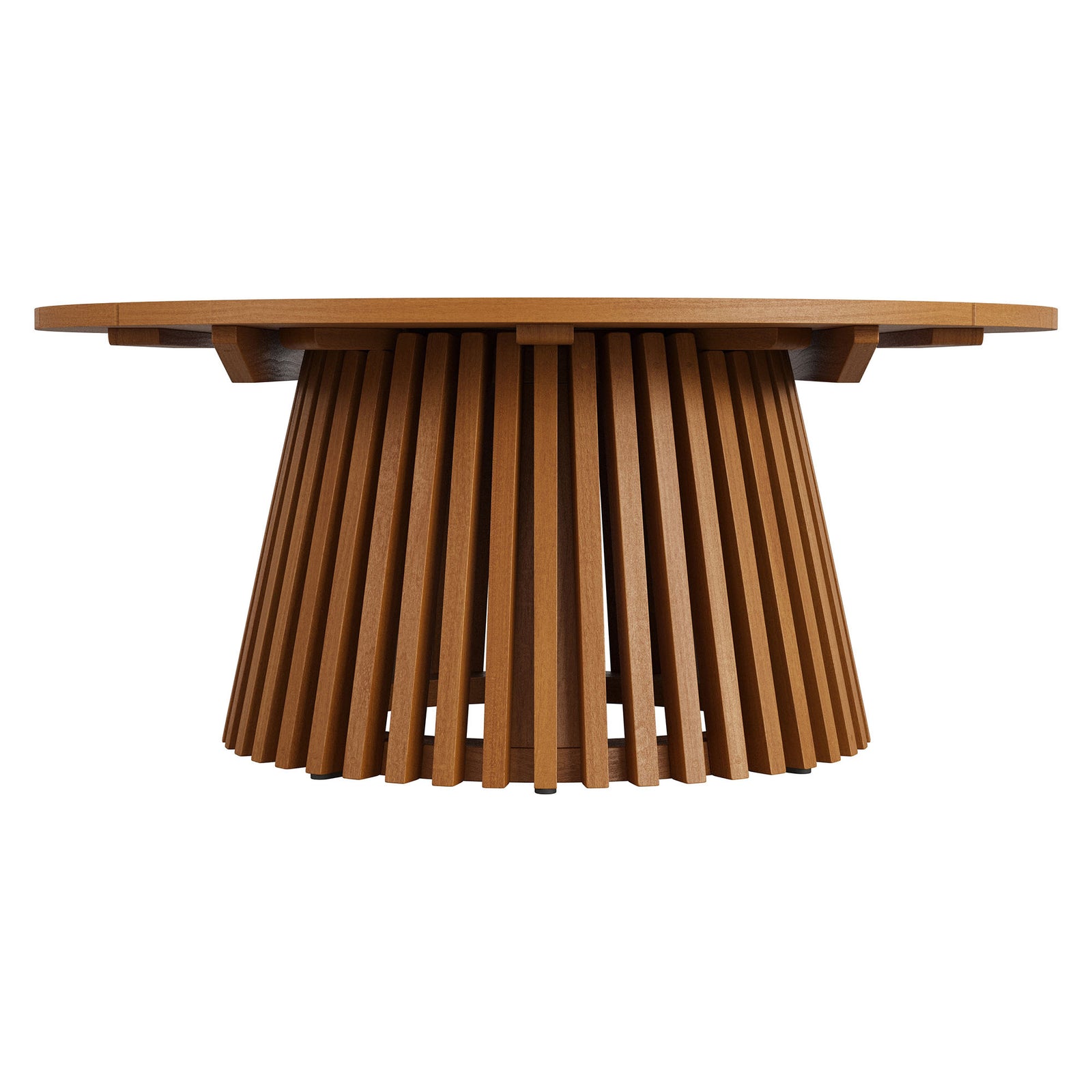 Lane 39 Inch Round Outdoor Patio Teak Wood Coffee Table by Modway