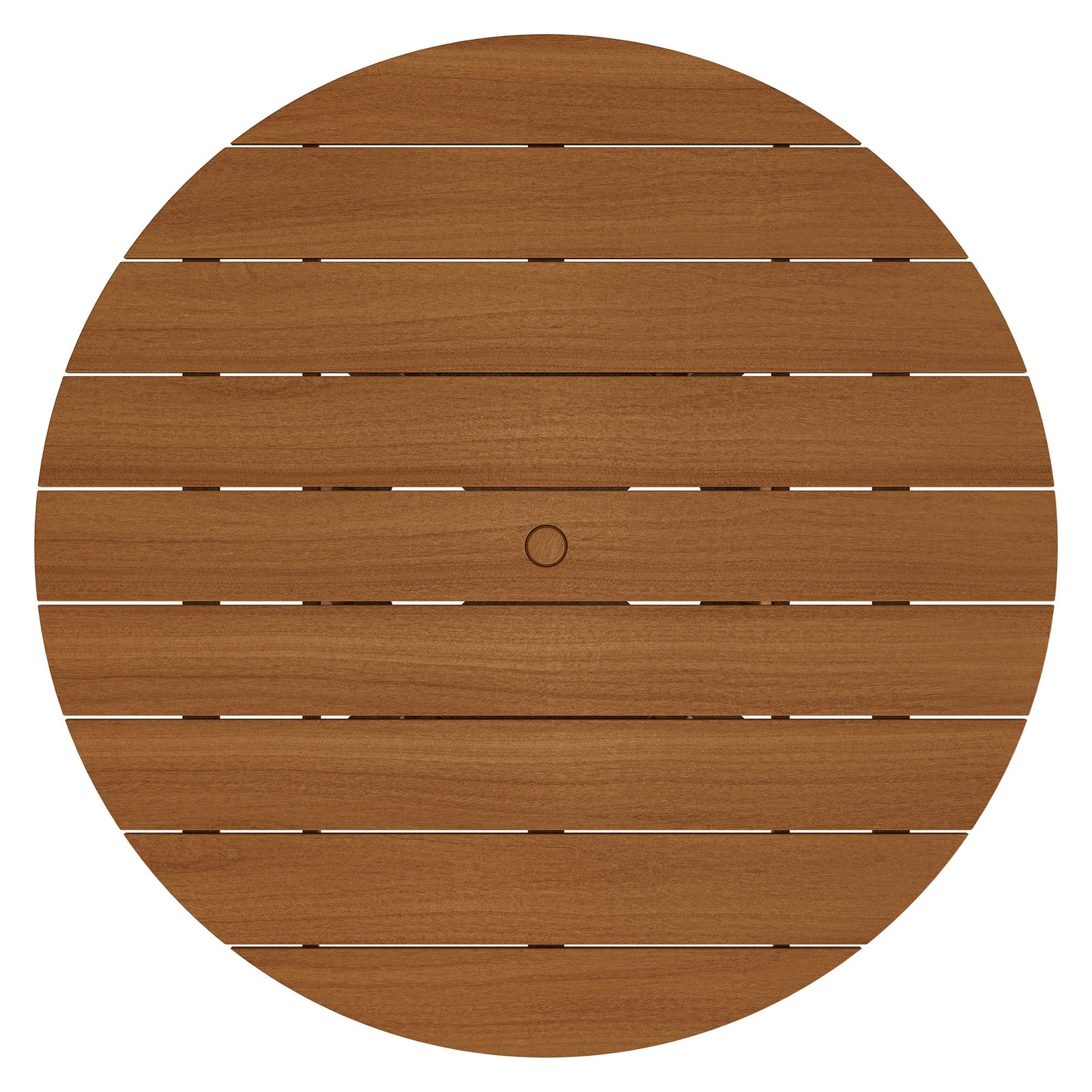 Lane 55 Inch Round Outdoor Patio Teak Wood Dining Table by Modway