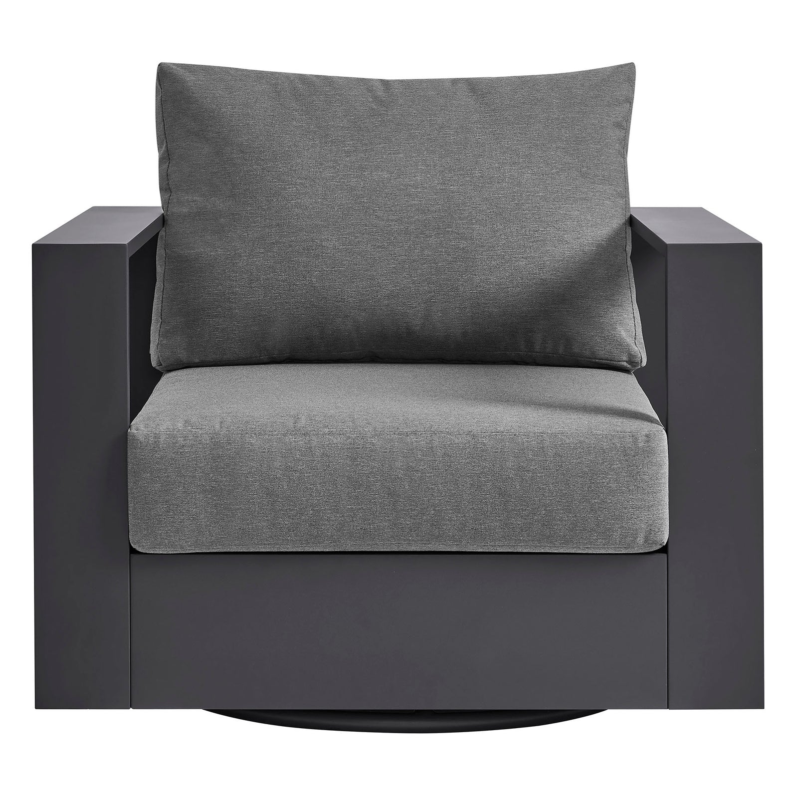 Tahoe Outdoor Patio Powder-Coated Aluminum Swivel Armchair by Modway