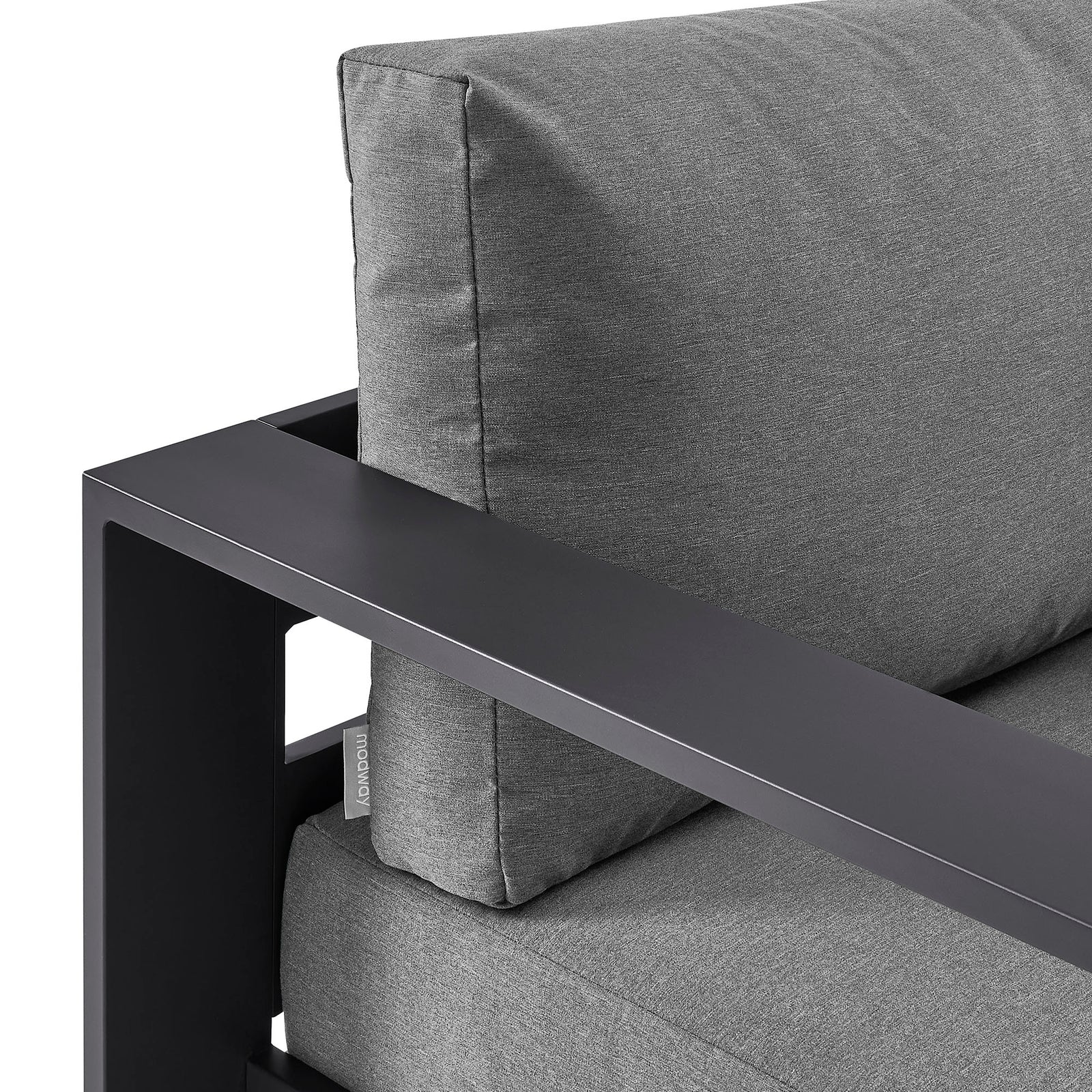 Tahoe Outdoor Patio Powder-Coated Aluminum Swivel Armchair by Modway