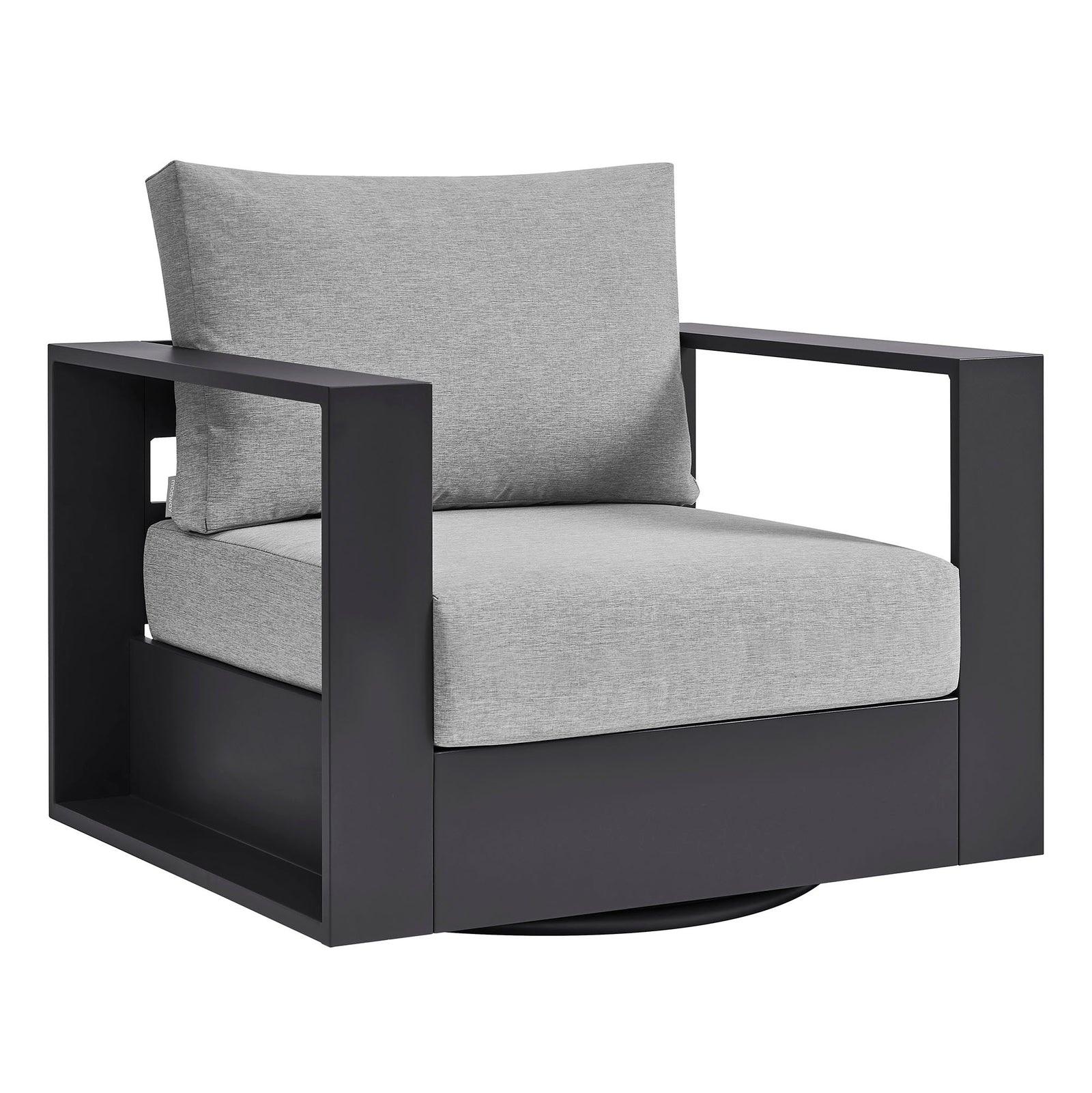 Tahoe Outdoor Patio Powder-Coated Aluminum Swivel Armchair by Modway