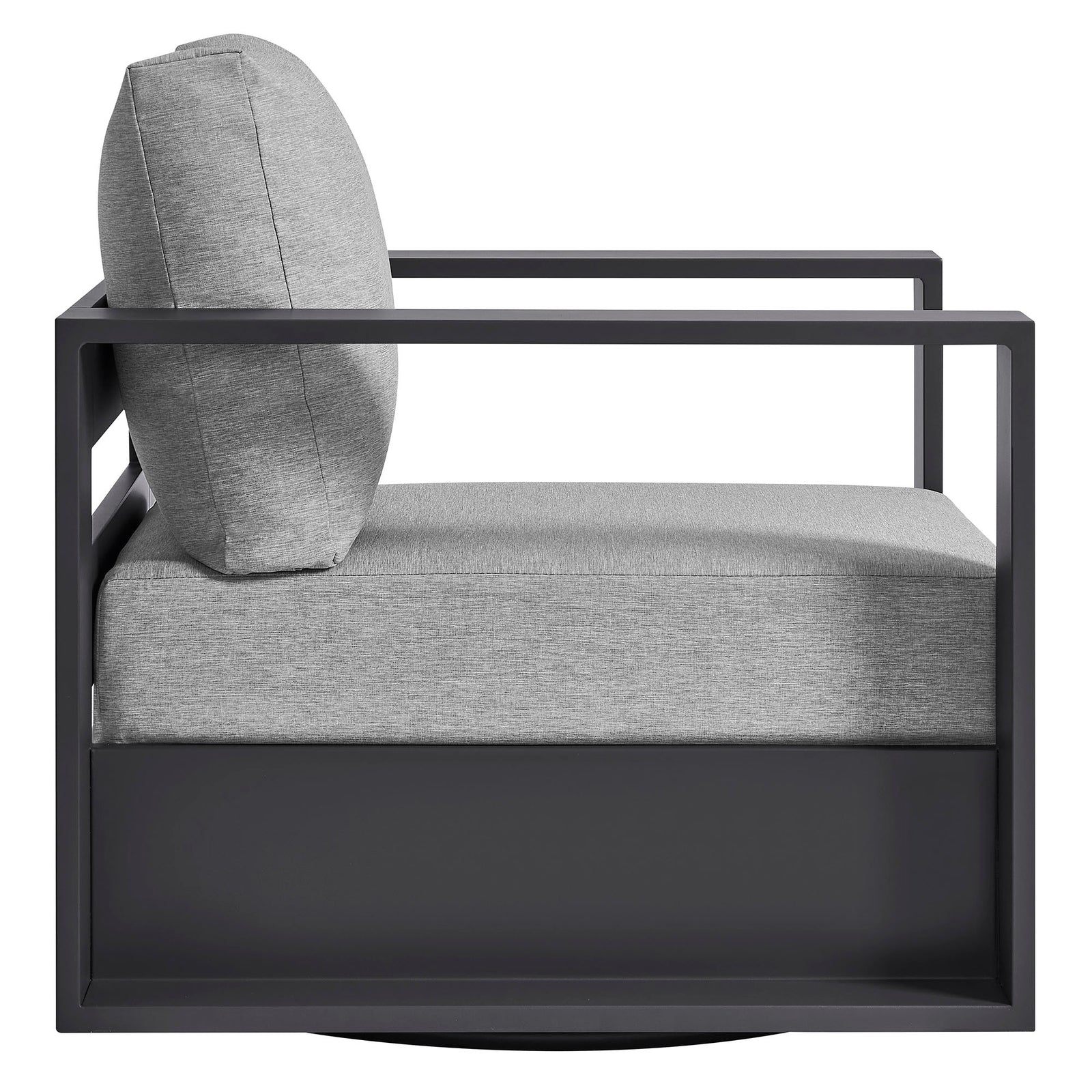 Tahoe Outdoor Patio Powder-Coated Aluminum Swivel Armchair by Modway