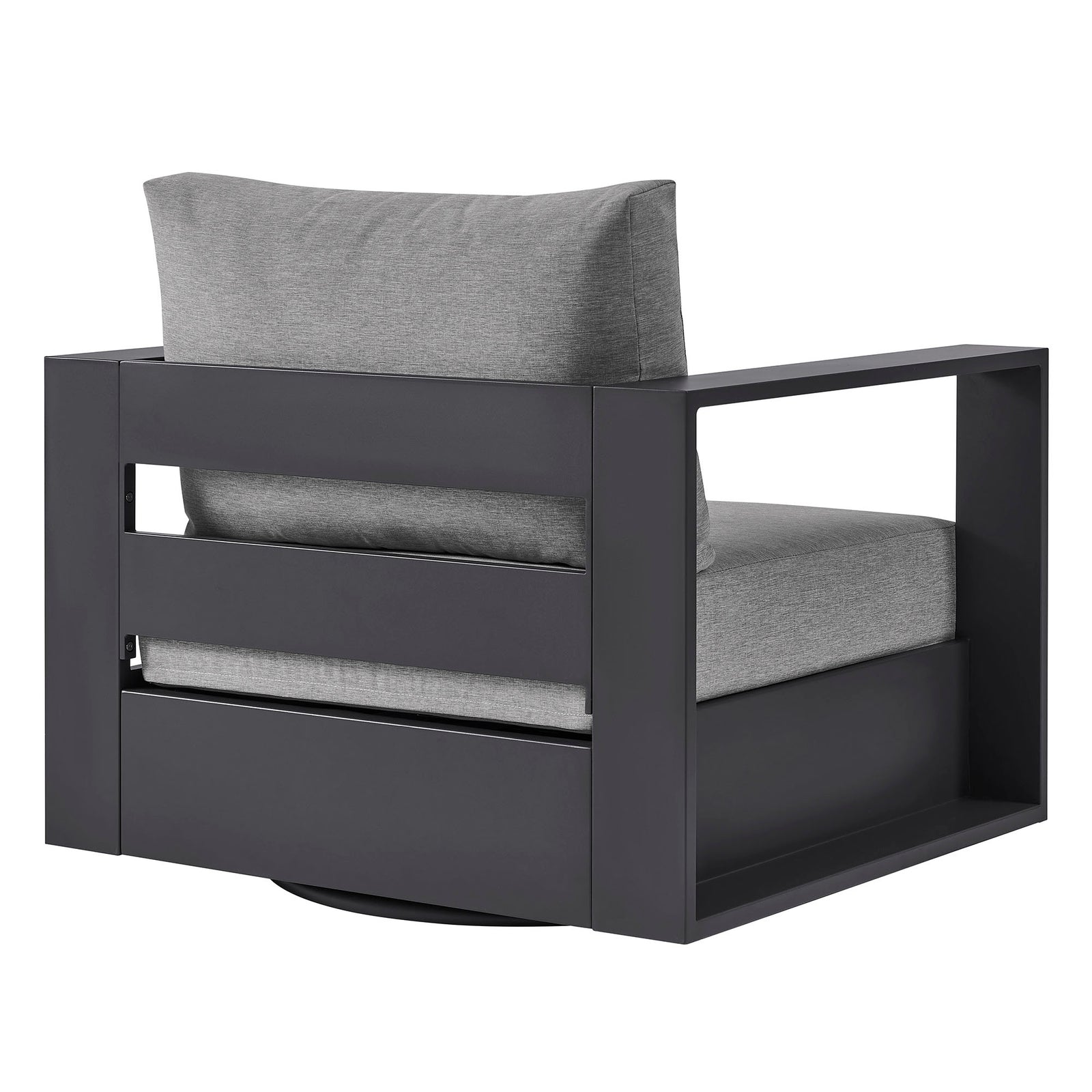 Tahoe Outdoor Patio Powder-Coated Aluminum Swivel Armchair by Modway