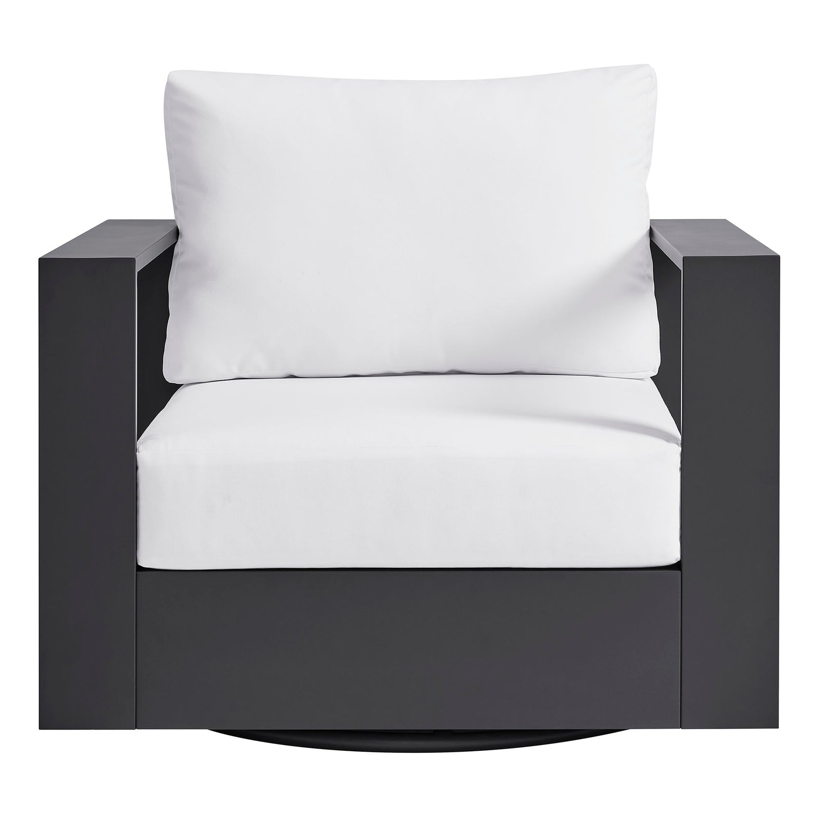 Tahoe Outdoor Patio Powder-Coated Aluminum Swivel Armchair by Modway