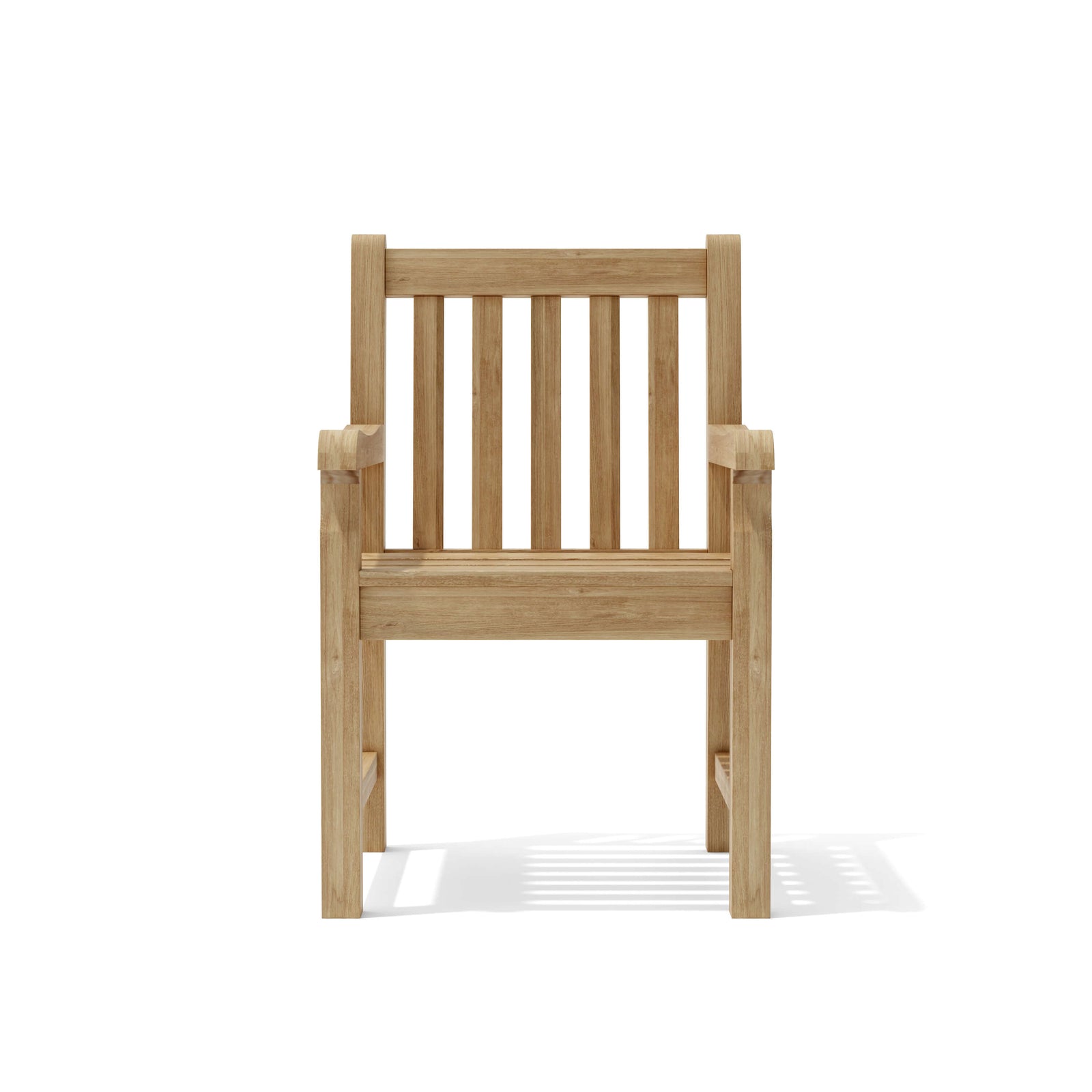 Wooden chair on a white background