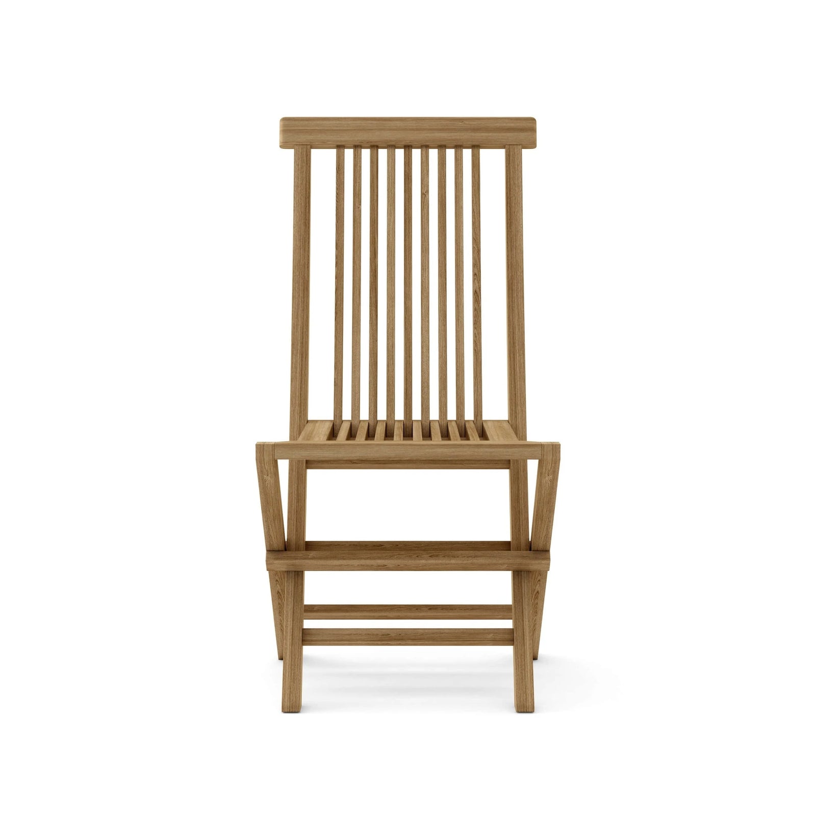 Wooden chair on a white background