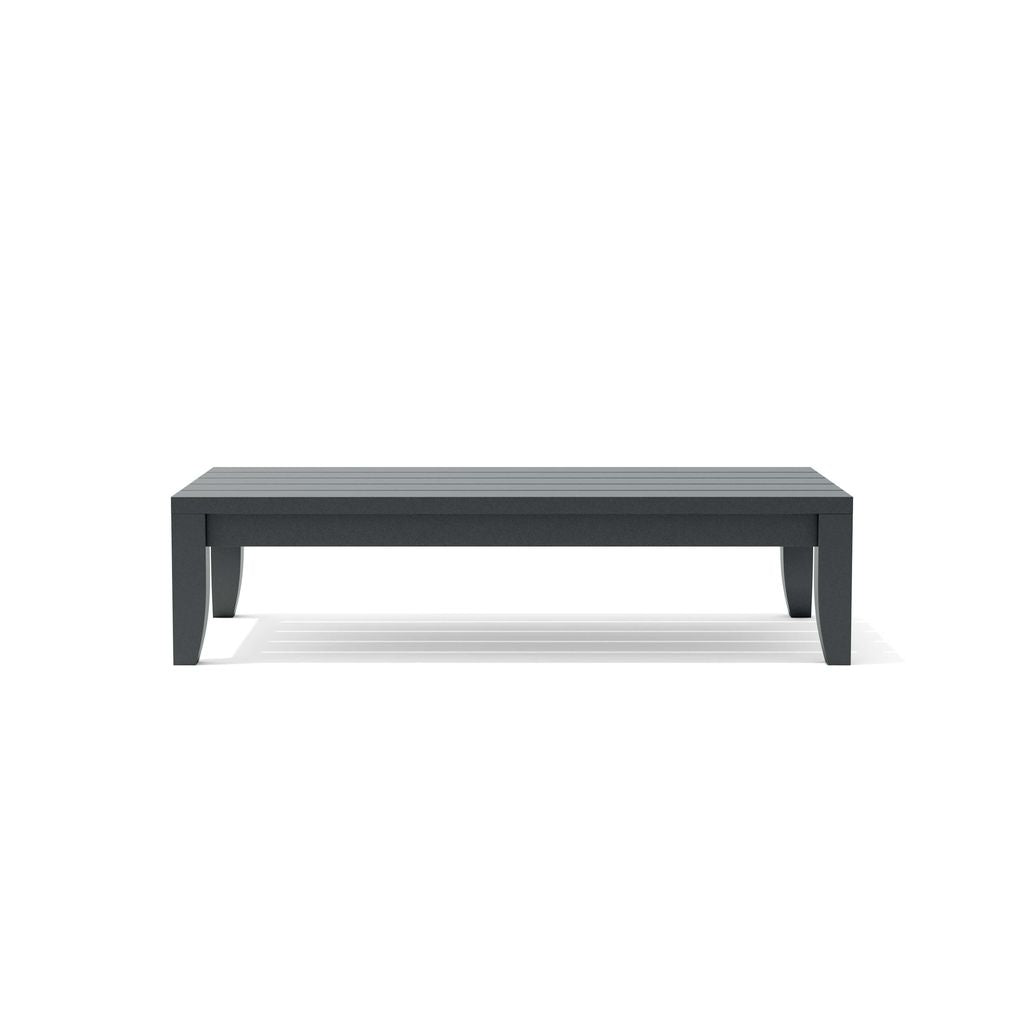 Black coffee table on a white background