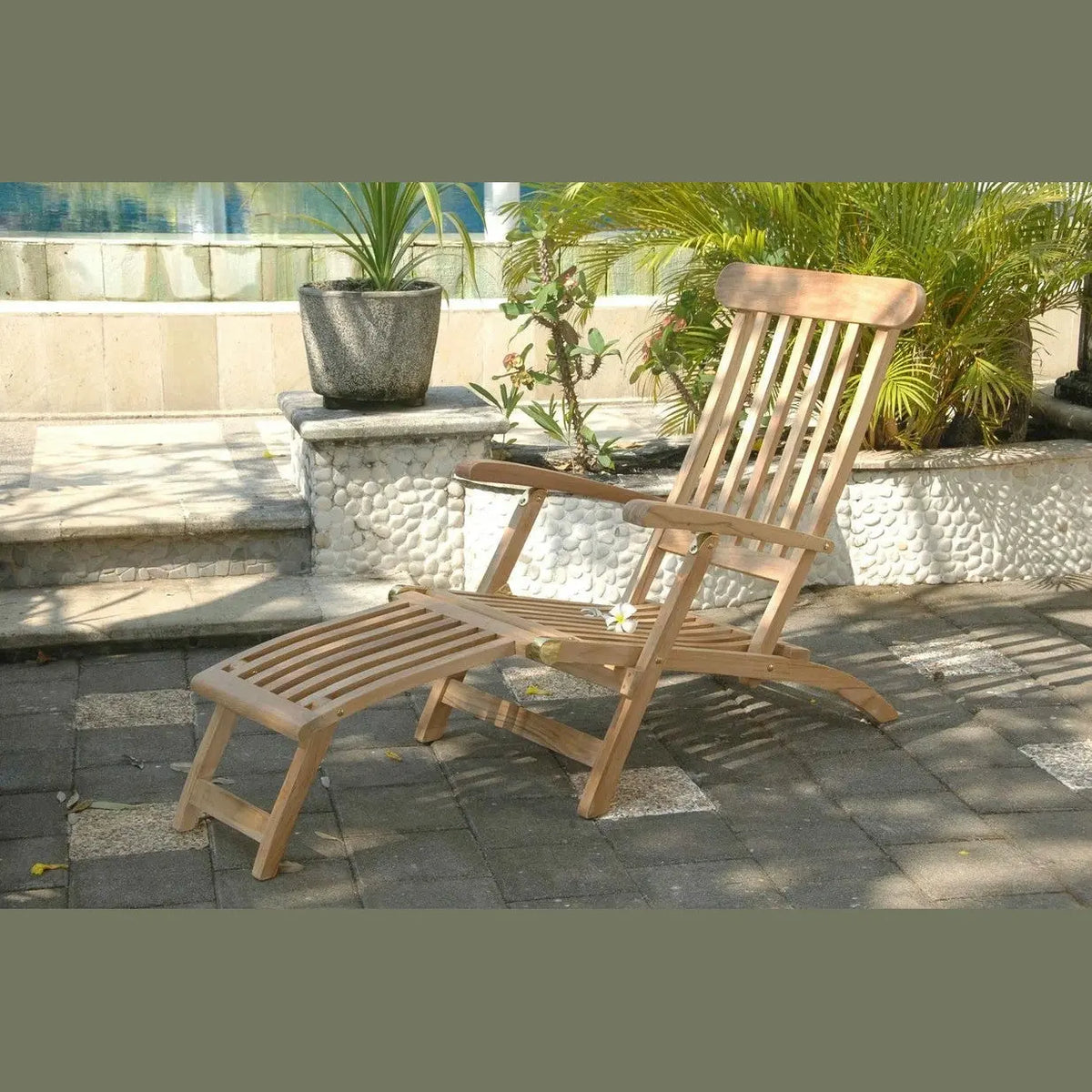 Royal Steamer Katana 3-Piece Teak Outdoor Lounge Set | BetterPatio // BetterPatio.com
