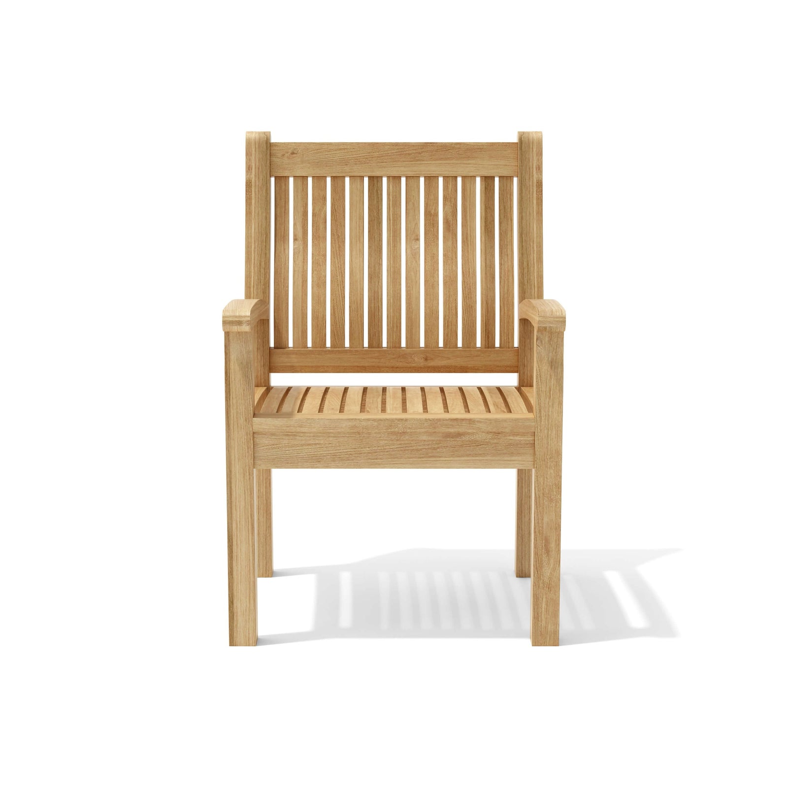 Wooden chair on a white background