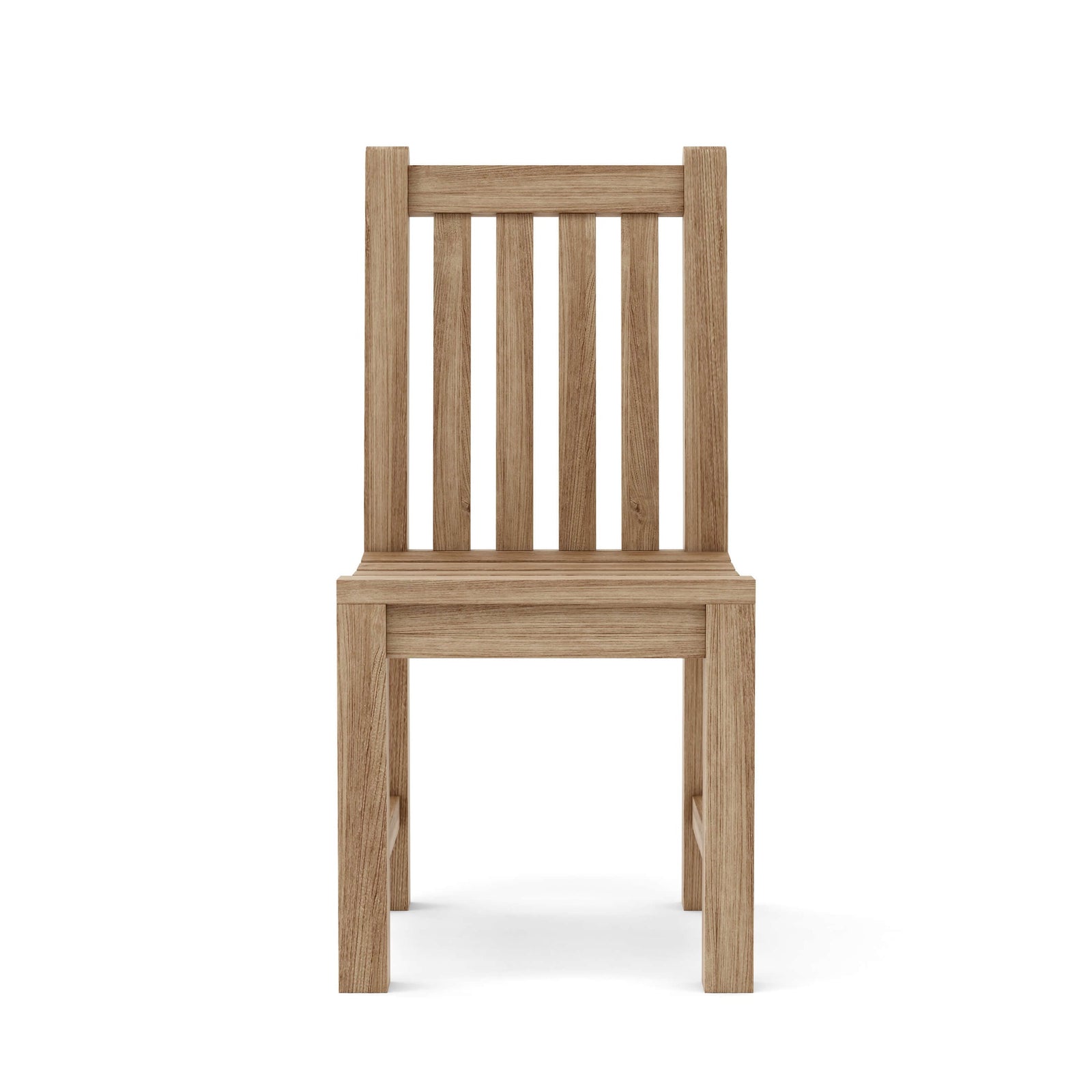 Wooden chair on a white background