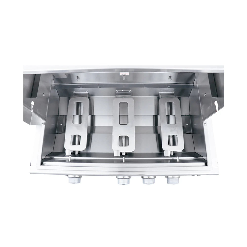 RCS 30 Inch Cutlass Pro Grill RC30BL - installed in outdoor island countertop