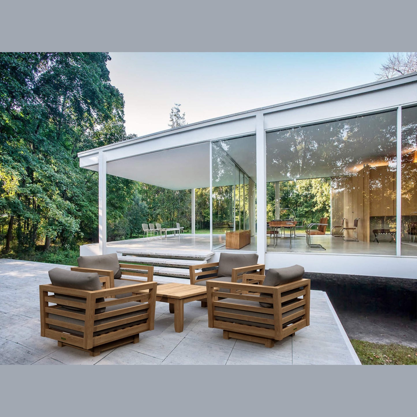 Cordoba Deep Seating 5-Piece Swivel Set | BetterPatio // BetterPatio.com