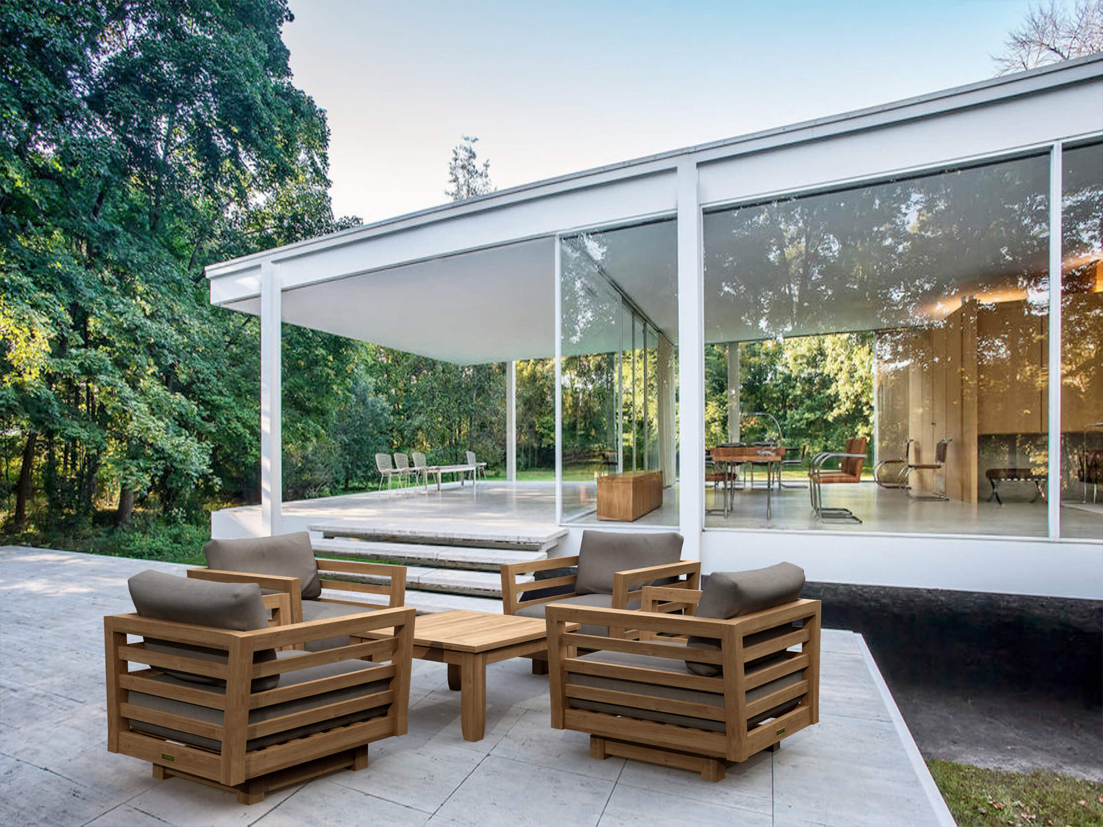 Cordoba Deep Seating 5-Piece Swivel Set | BetterPatio // BetterPatio.com
