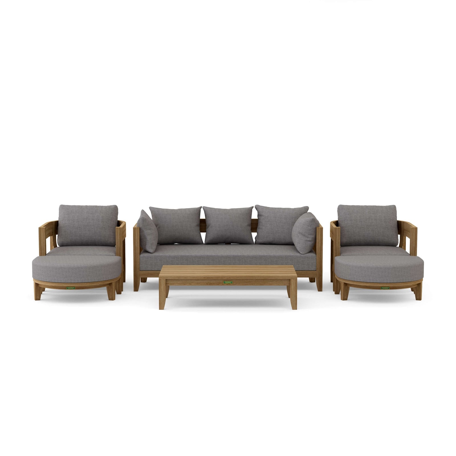 Coronado 6-Piece Teak Deep Seating Set with Sunbrella Cushions | BetterPatio // BetterPatio.com