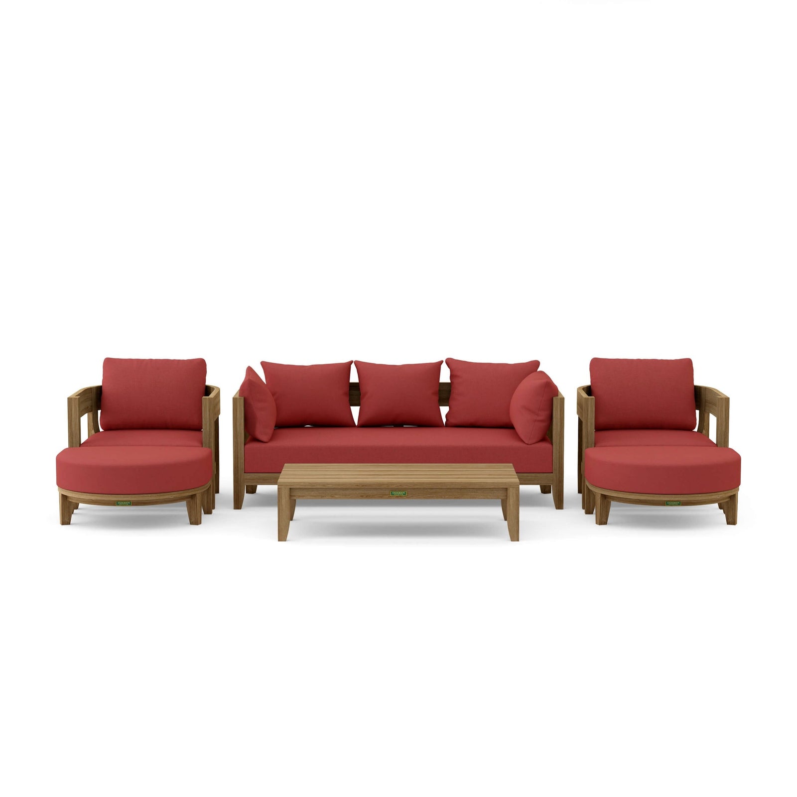 Coronado 6-Piece Teak Deep Seating Set with Sunbrella Cushions | BetterPatio // BetterPatio.com