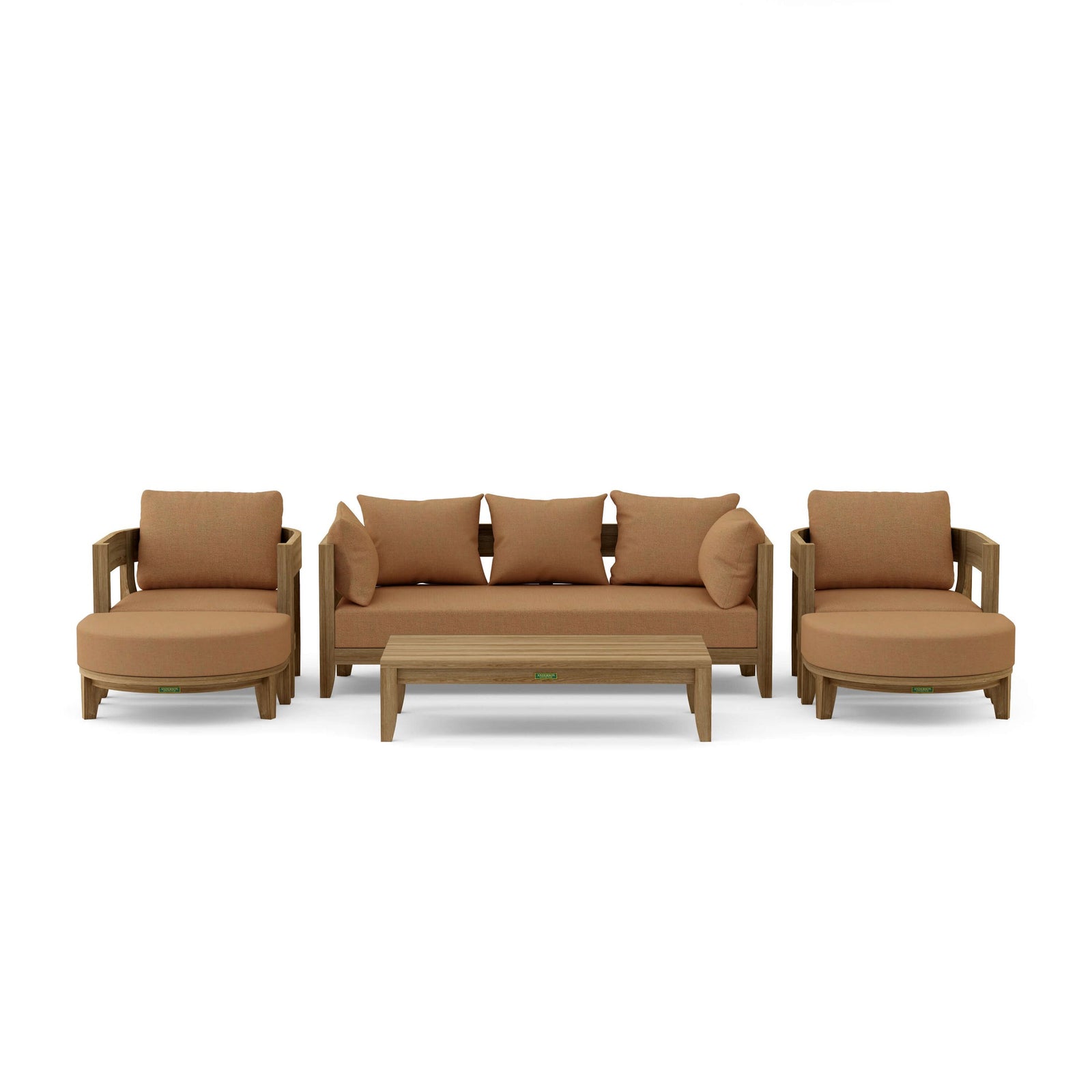 Coronado 6-Piece Teak Deep Seating Set with Sunbrella Cushions | BetterPatio // BetterPatio.com