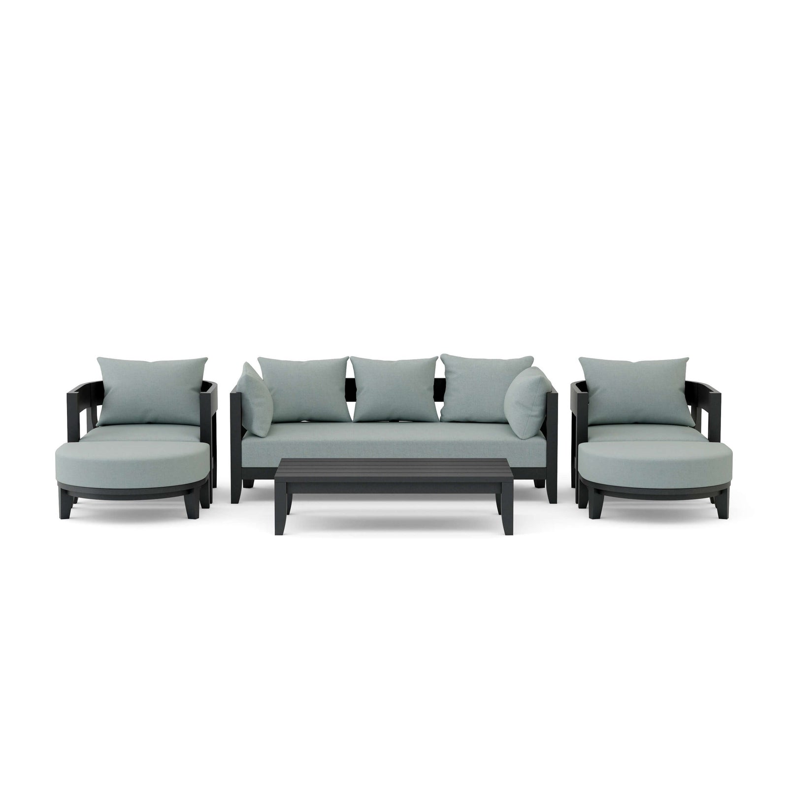 Coronado 6-Piece Teak Deep Seating Set with Sunbrella Cushions | BetterPatio // BetterPatio.com