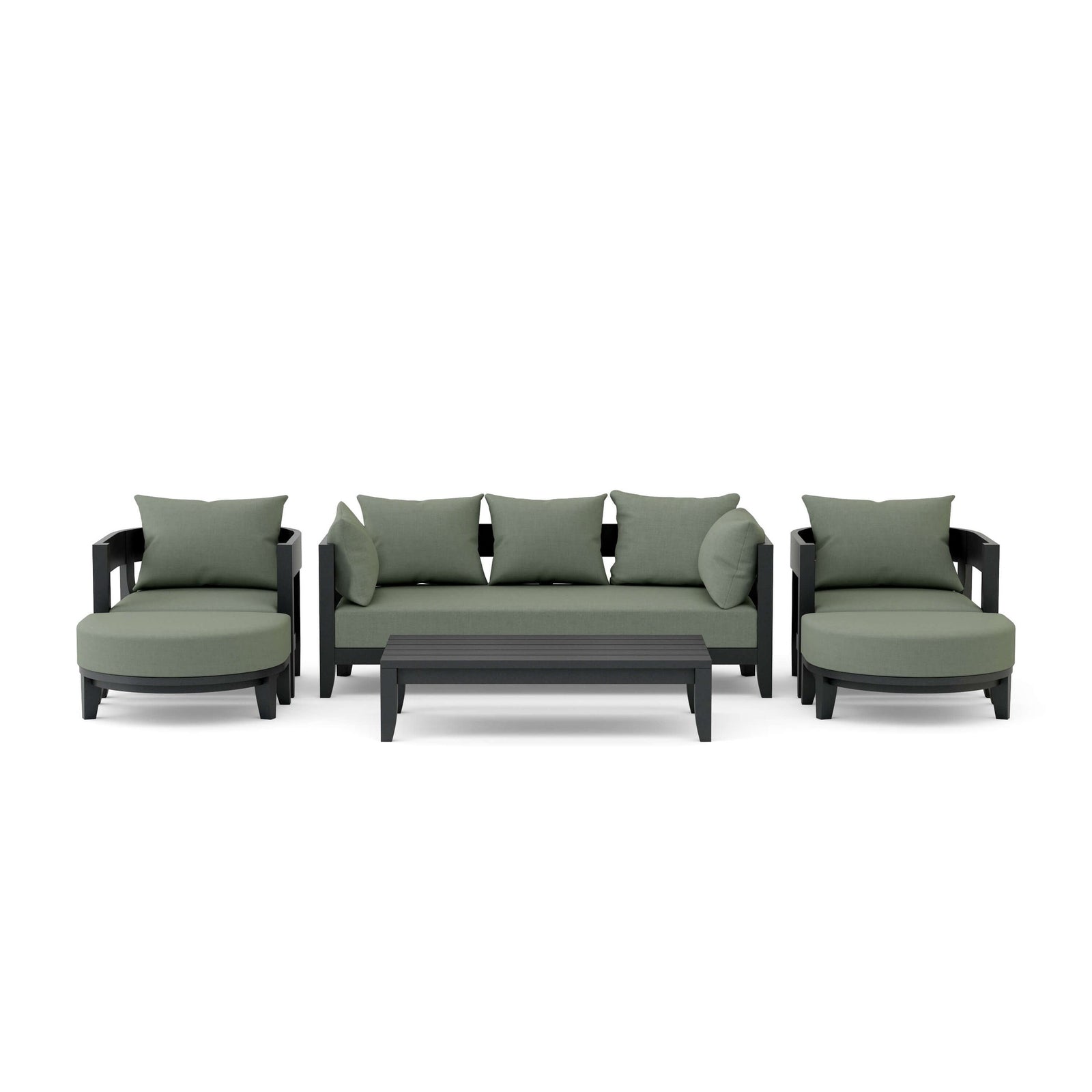 Coronado 6-Piece Teak Deep Seating Set with Sunbrella Cushions | BetterPatio // BetterPatio.com