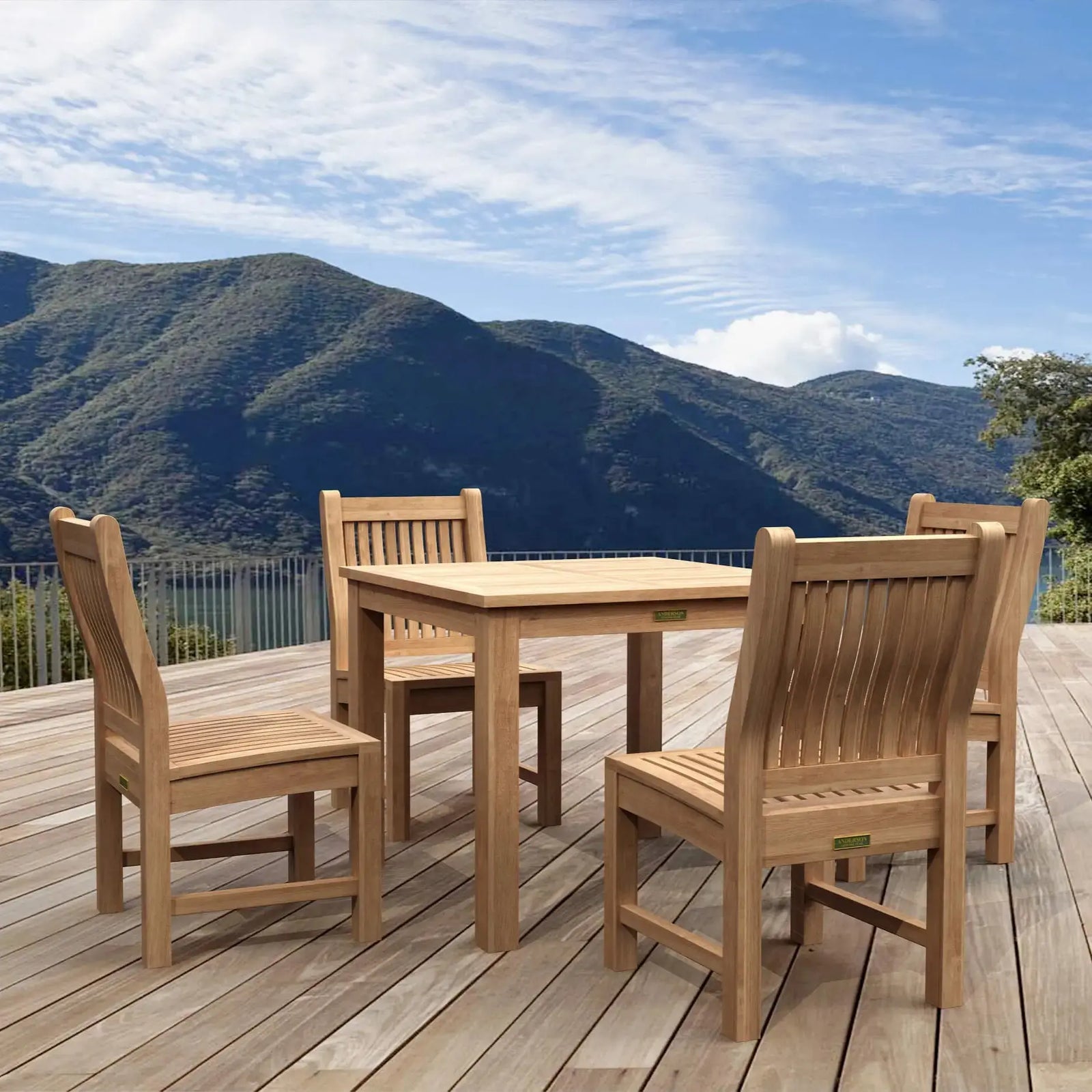 SET-36 Tosca 47″ Round Teak Dining Table Set with Sonoma Chairs | BetterPatio // BetterPatio.com