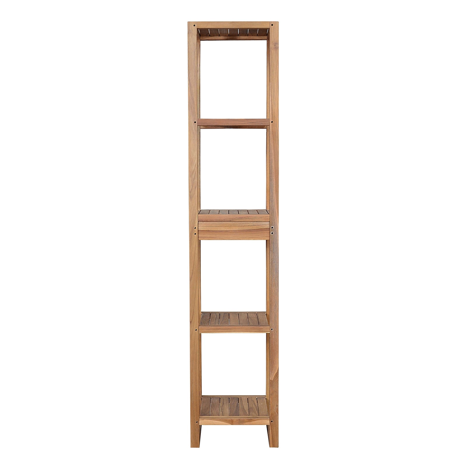Spa 4-Shelves Teak Table – Towel Rack | BetterPatio // BetterPatio.com