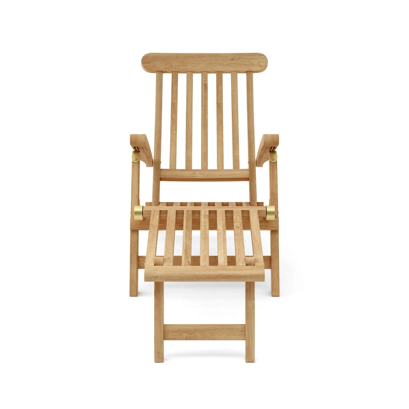 Wooden chair with armrests on a white background
