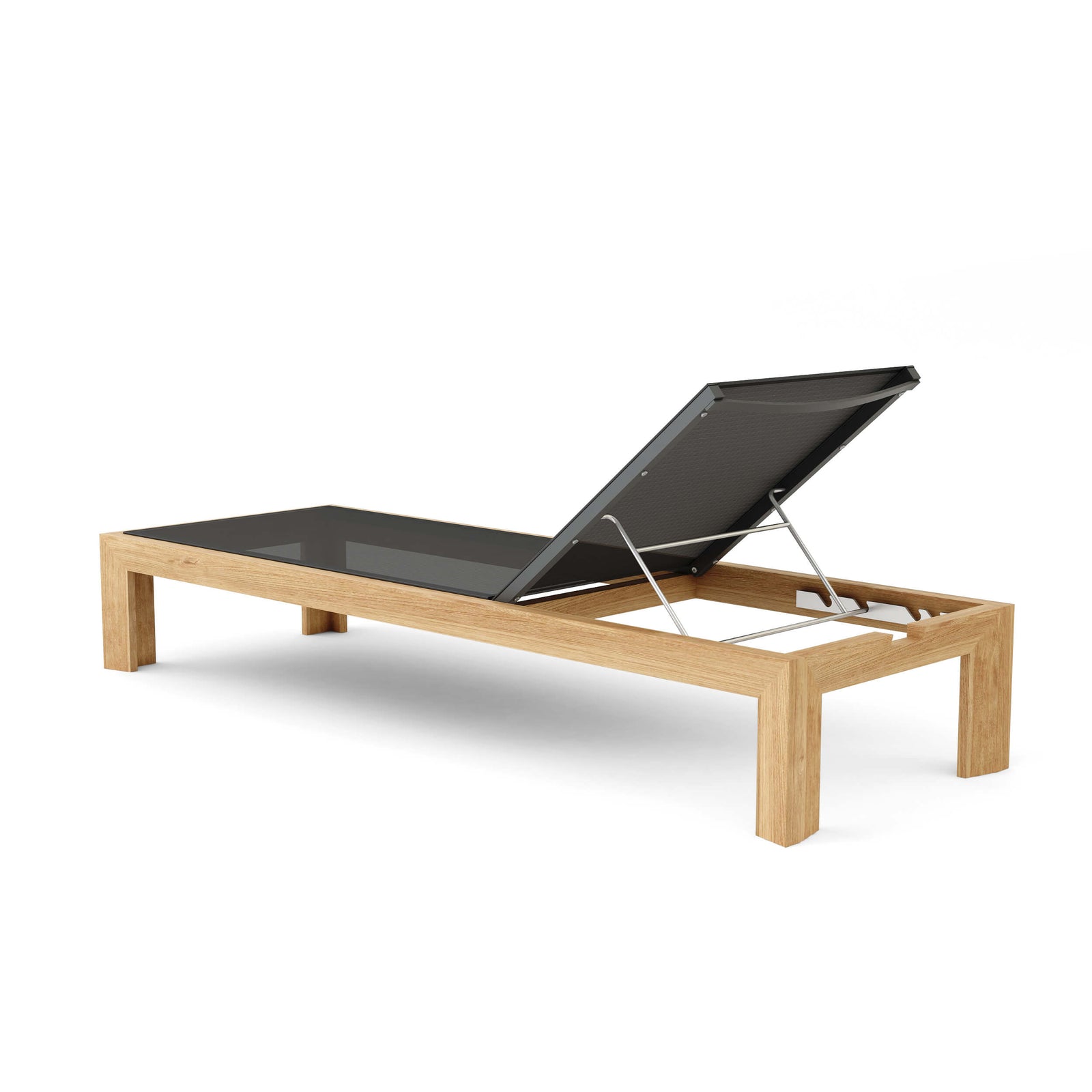 Smyrna Teak & Batyline Sun Lounger | BetterPatio // BetterPatio.com