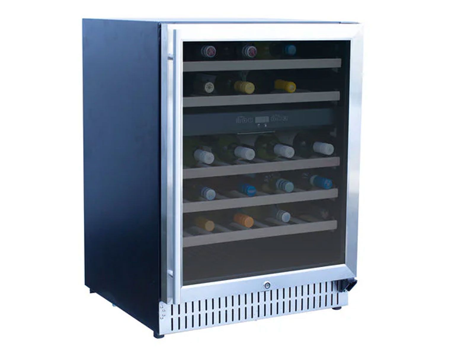 Summerset 24-Inch Outdoor Rated Dual Zone Wine Cooler – 46 Bottle Capacity, Digital Temperature Control