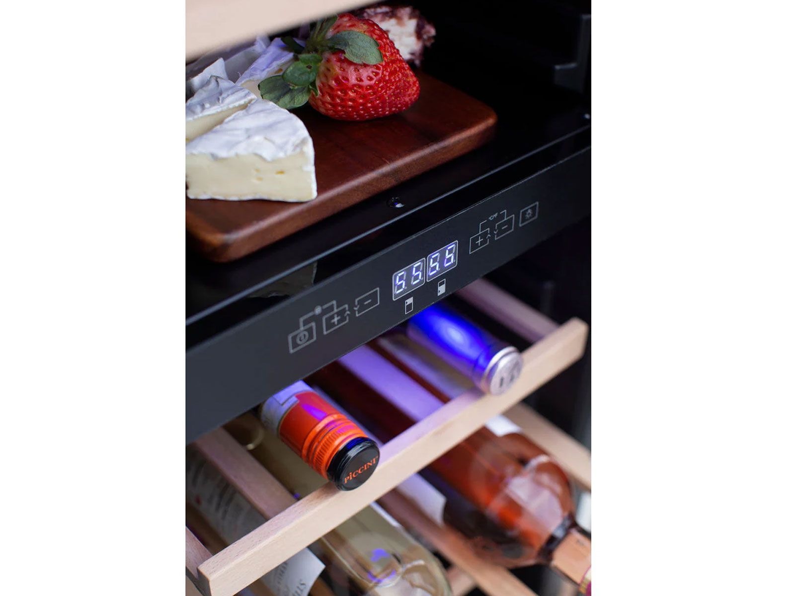 Summerset 24-Inch Outdoor Rated Dual Zone Wine Cooler – 46 Bottle Capacity, Digital Temperature Control