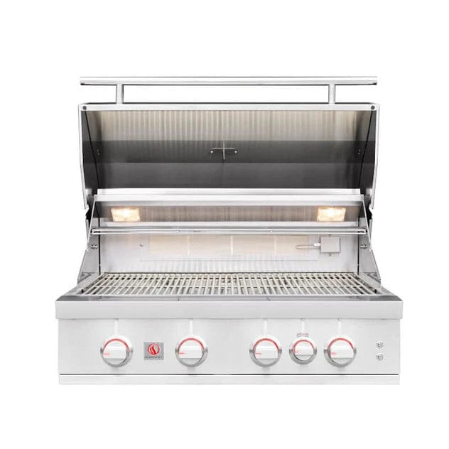 Summerset Sizzler Pro 32-Inch 4-Burner Built-In Gas Grill with Infrared Back Burner