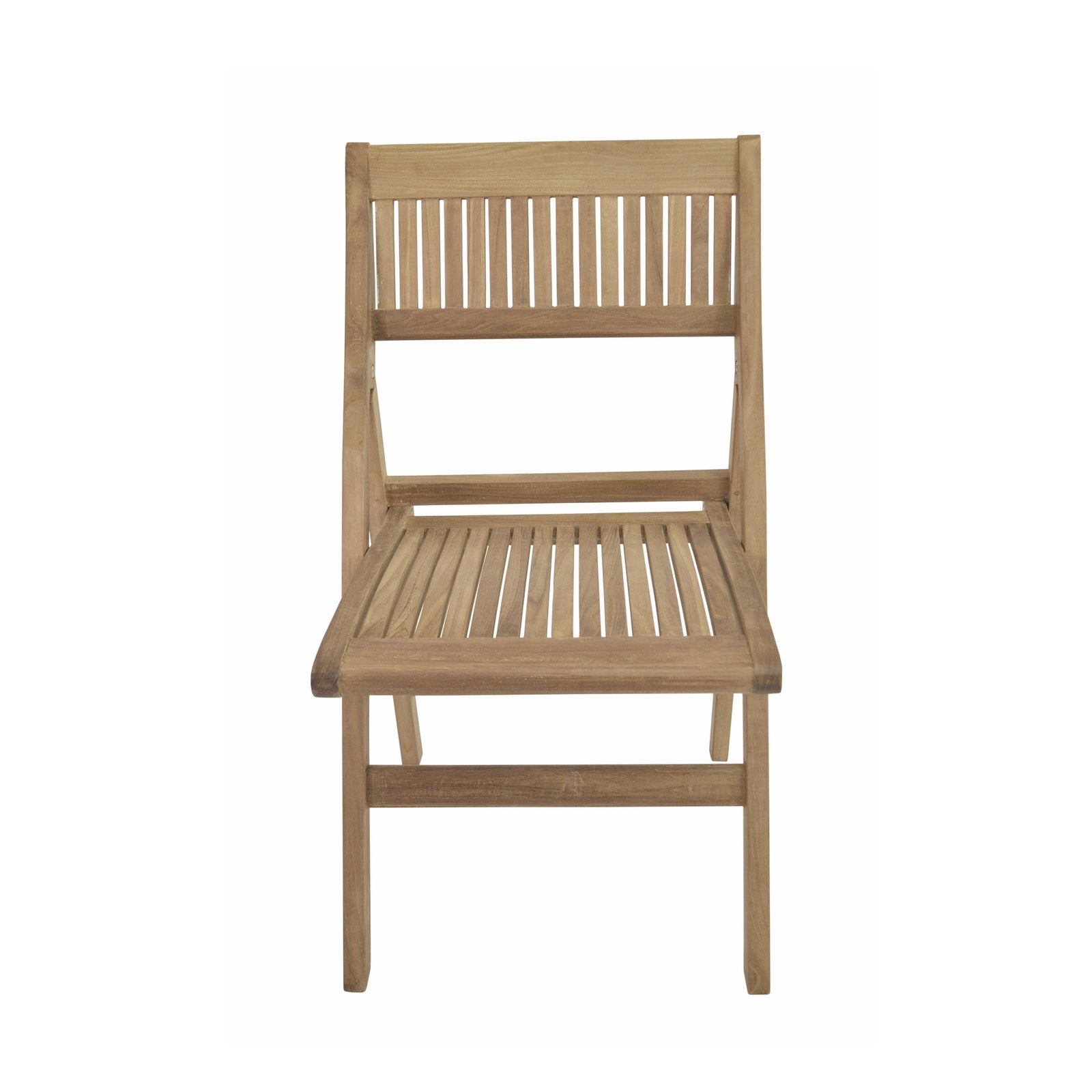 Wooden chair on a white background