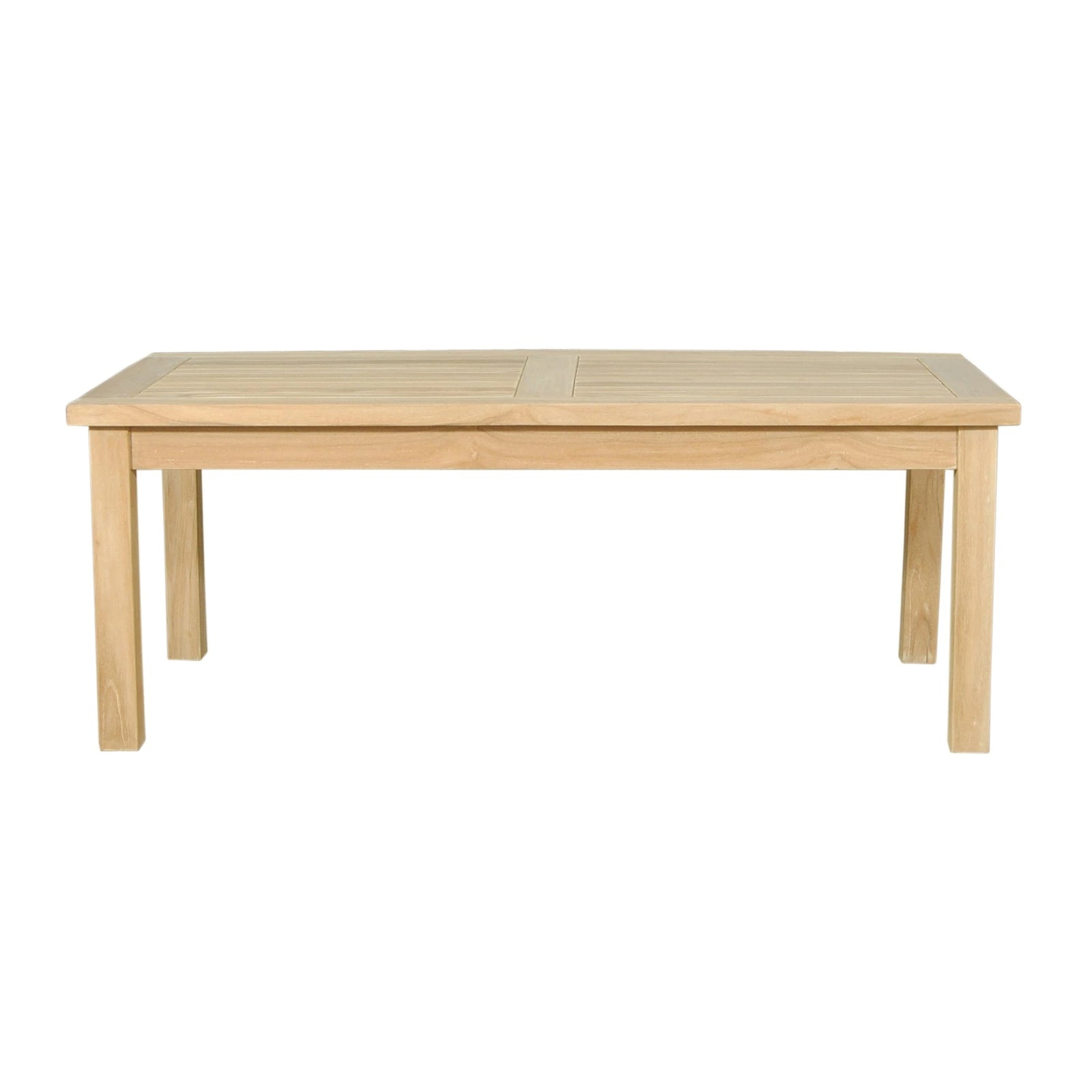 Wooden table on a white background