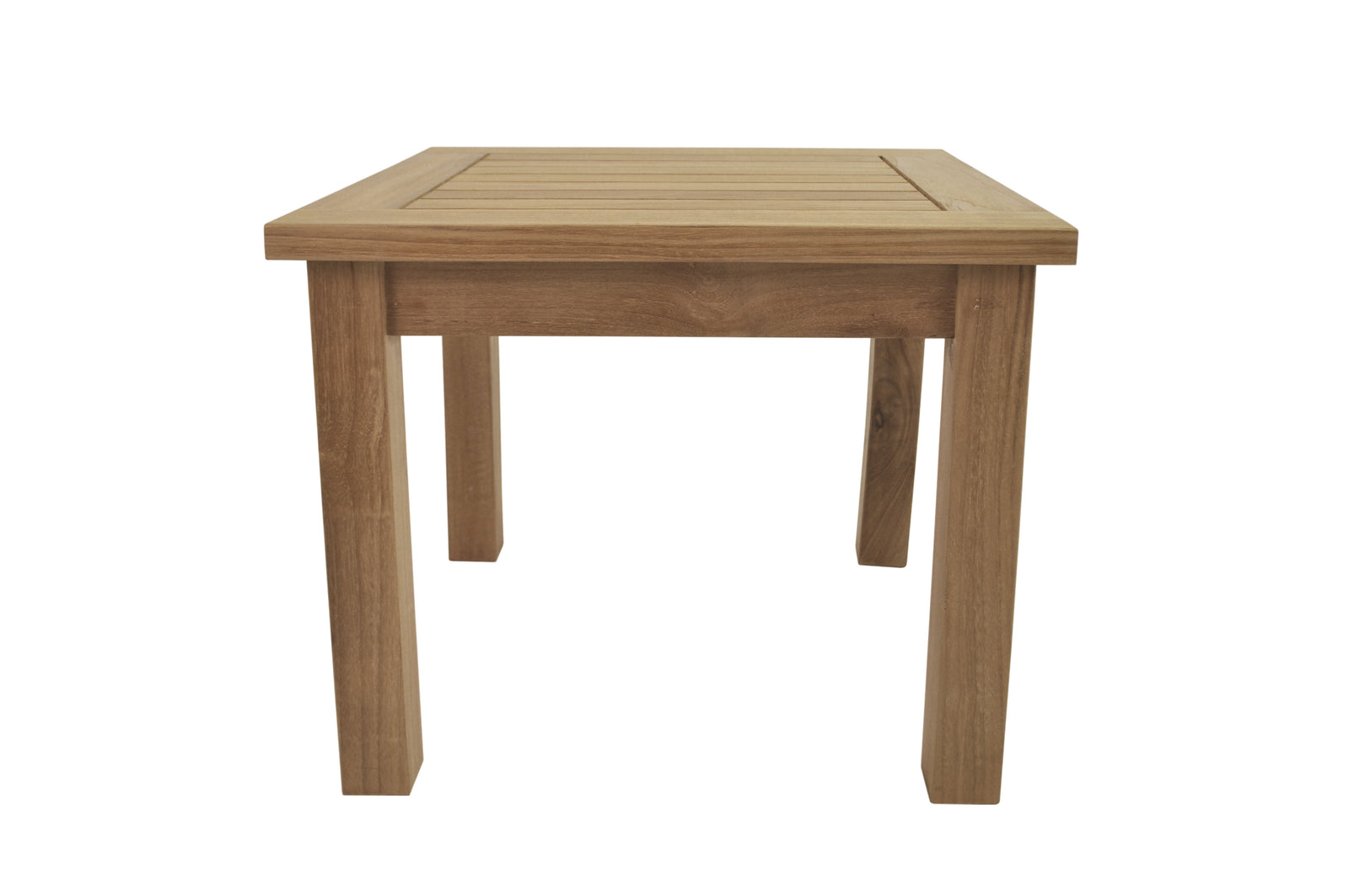 Wooden table on a white background