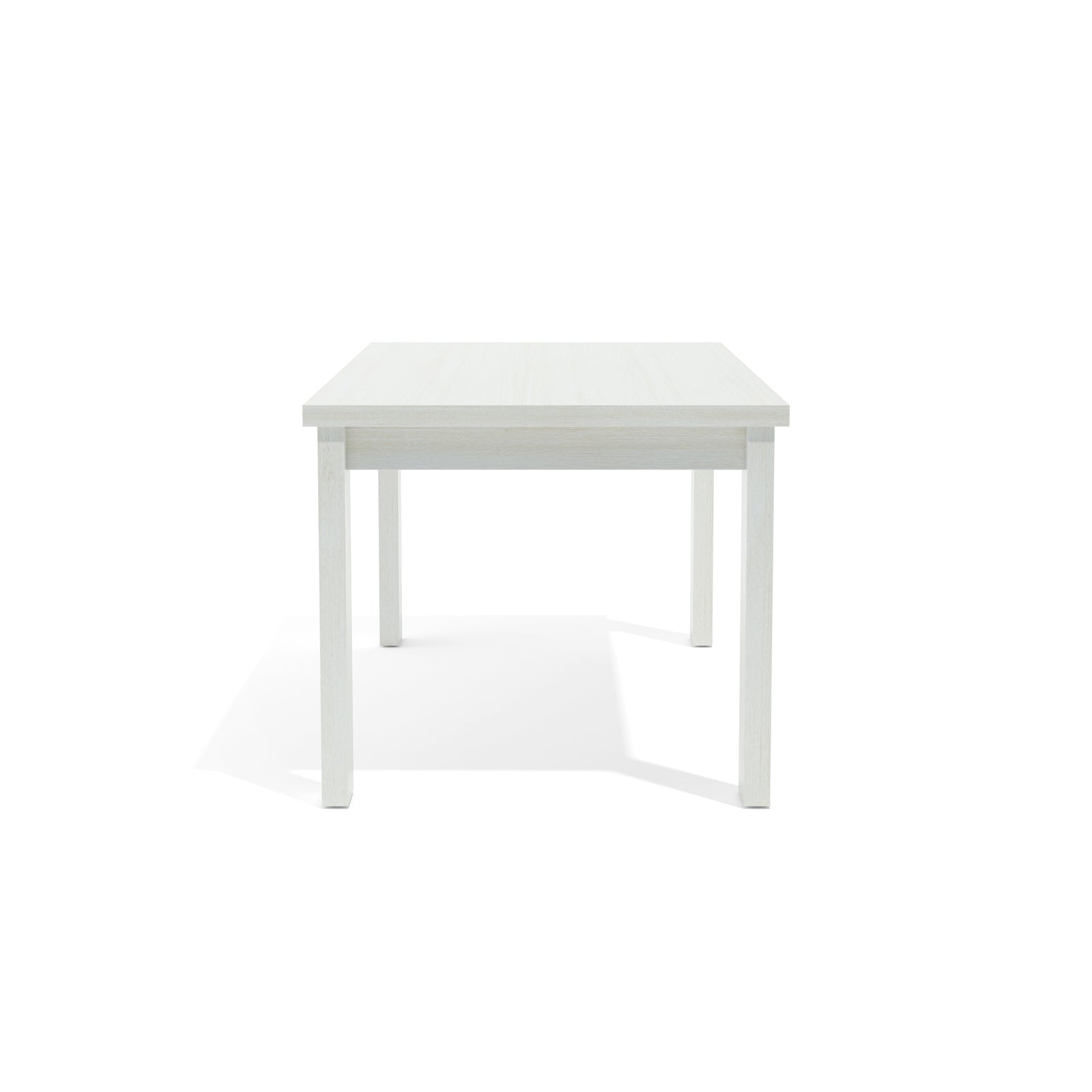 White table on a white background