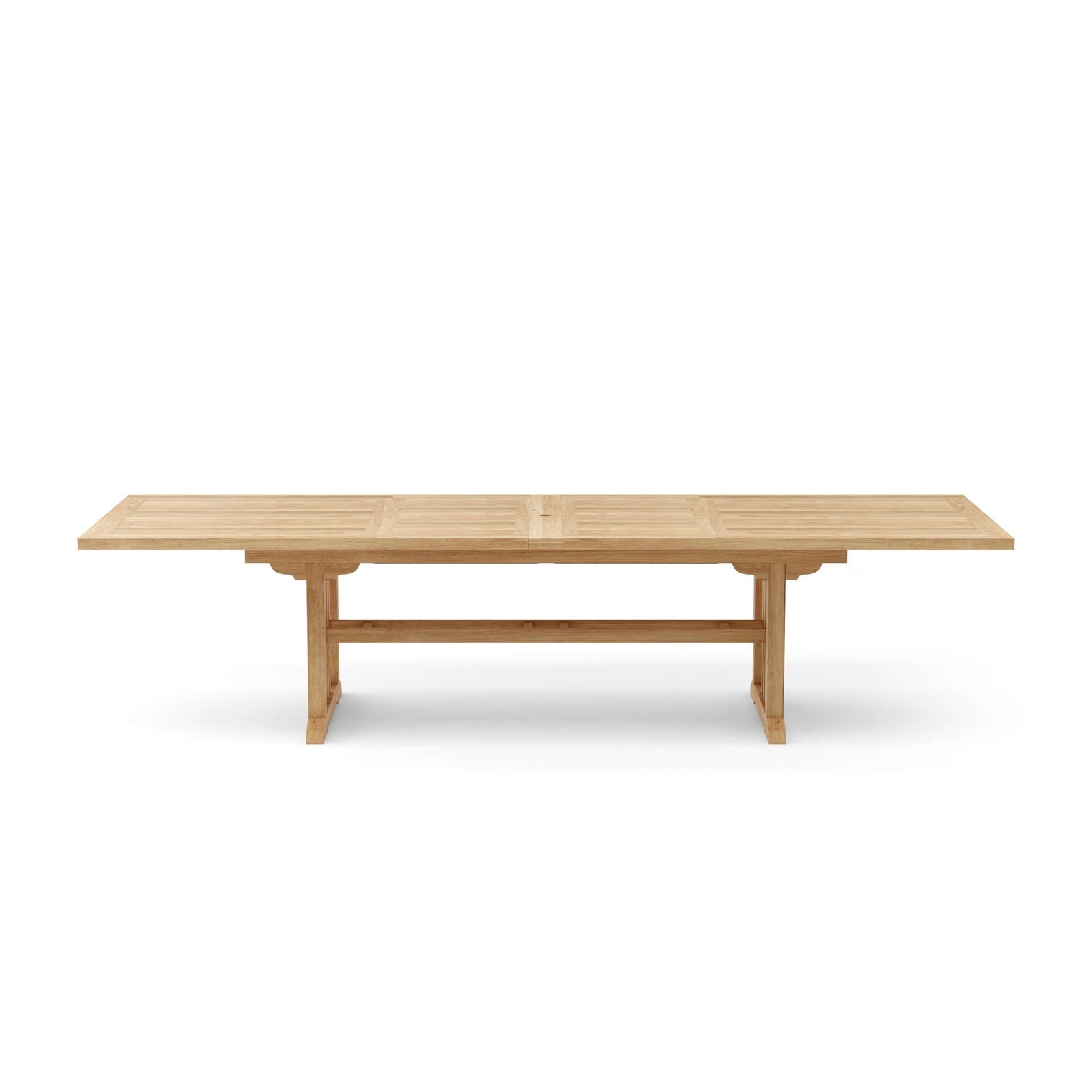 Wooden table on a white background