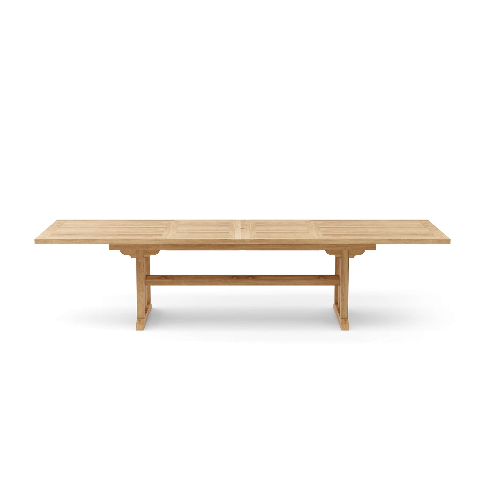 Wooden table on a white background