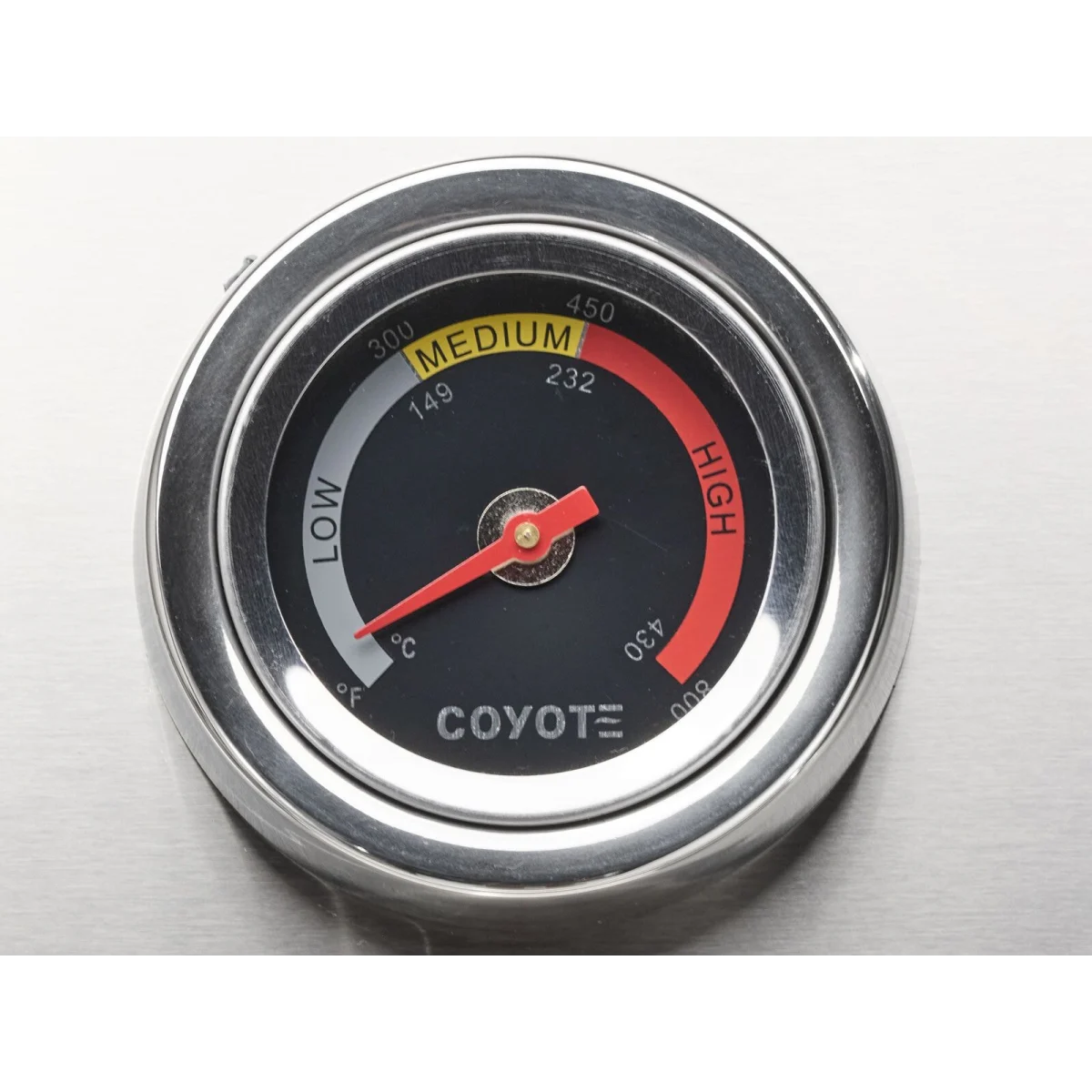 Coyote C-Series 34 Inch Built-In Grill C3C34 - open lid detail showing interior cooking area
