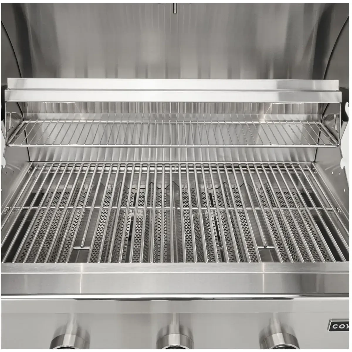 Coyote C-Series 34 Inch Built-In Grill C3C34 - side profile view stainless steel construction