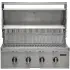 Coyote C-Series 36 Inch Built-In Grill C3CL36 - front profile with four Infinity Burners stainless