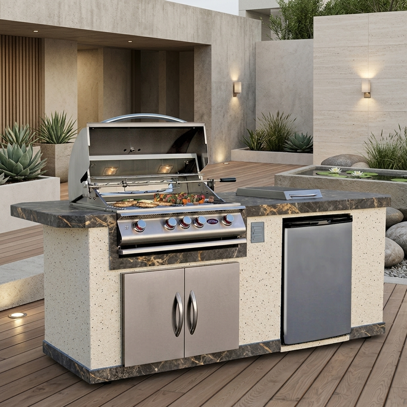 Cal Flame Bel Air Q 8 ft. BBQ Island - BBK810