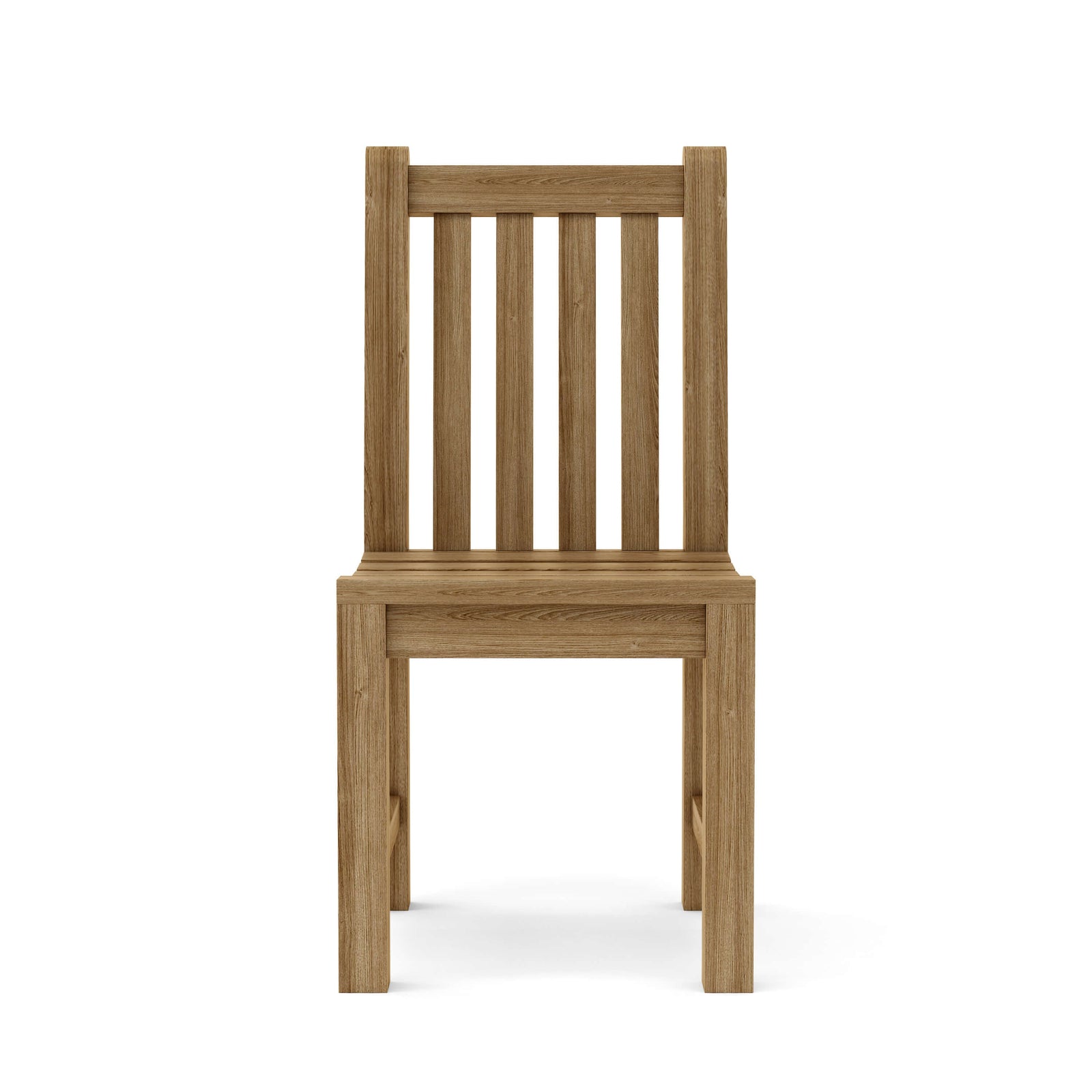 Wooden chair on a white background