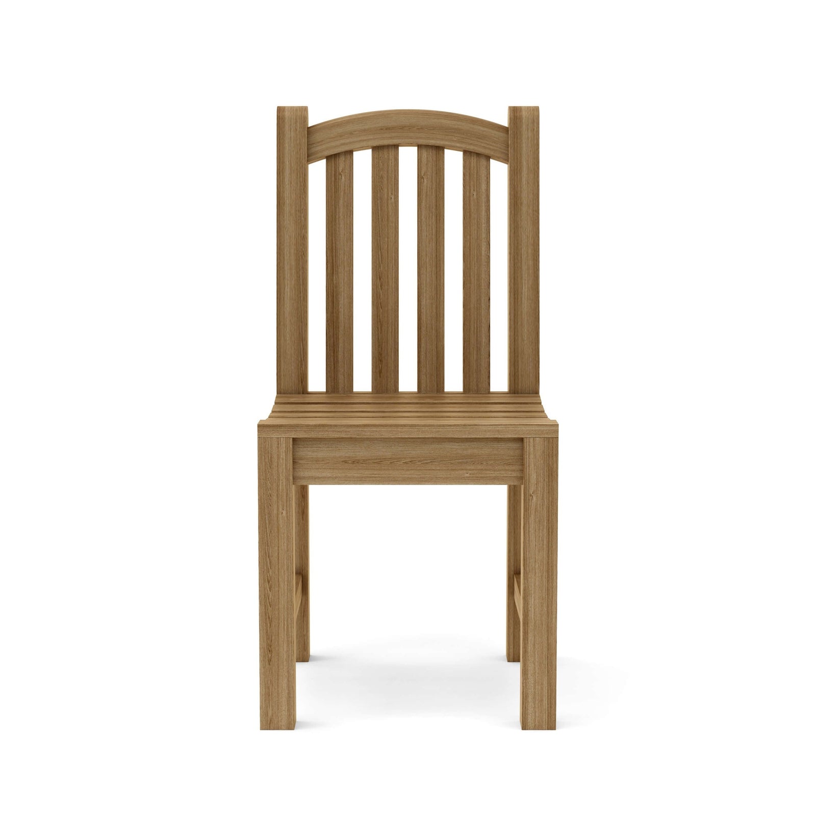 Wooden chair on a white background