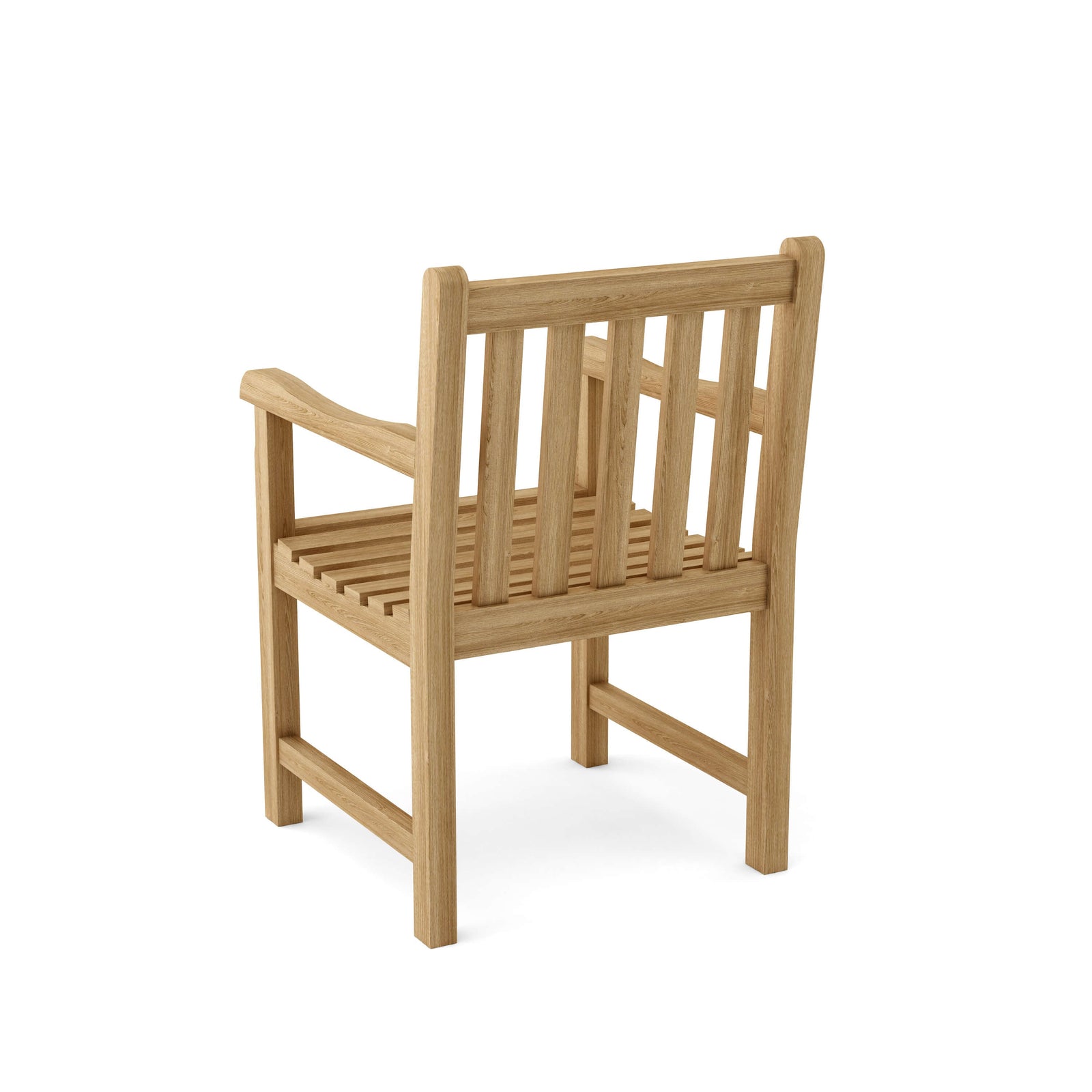 Wooden chair on a white background