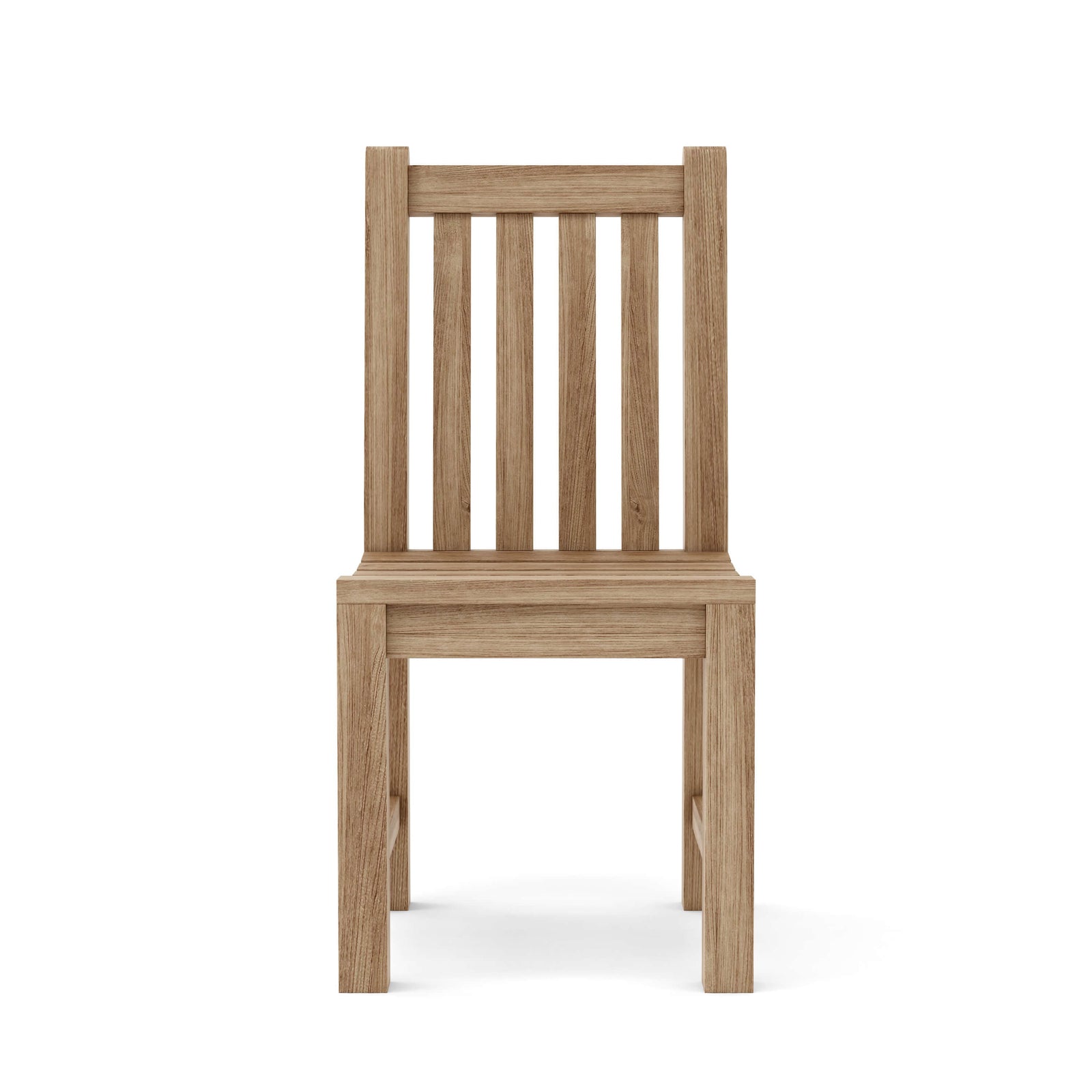Wooden chair on a white background